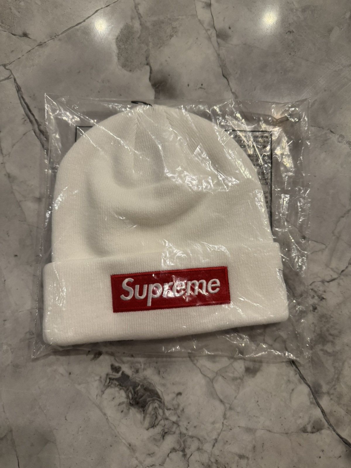 Supreme Supreme Beanie white box logo Size ONE SIZE - 1 Thumbnail