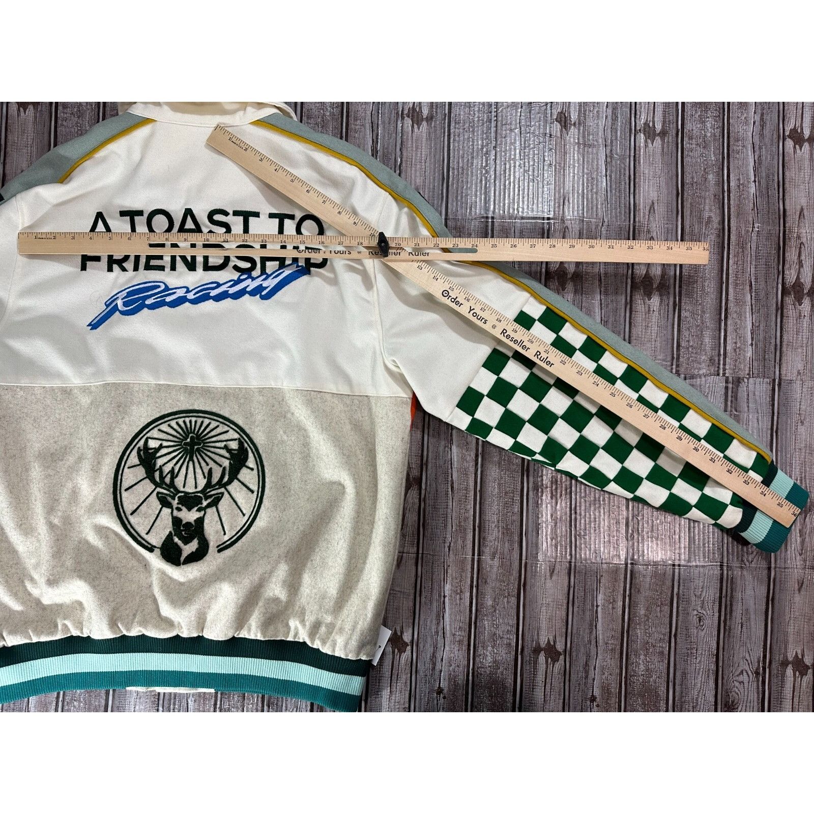 KidSuper KidSuper Studios wool blend Jagermeister Varsity Jacket size Size US XXL / EU 58 / 5 - 7 Thumbnail