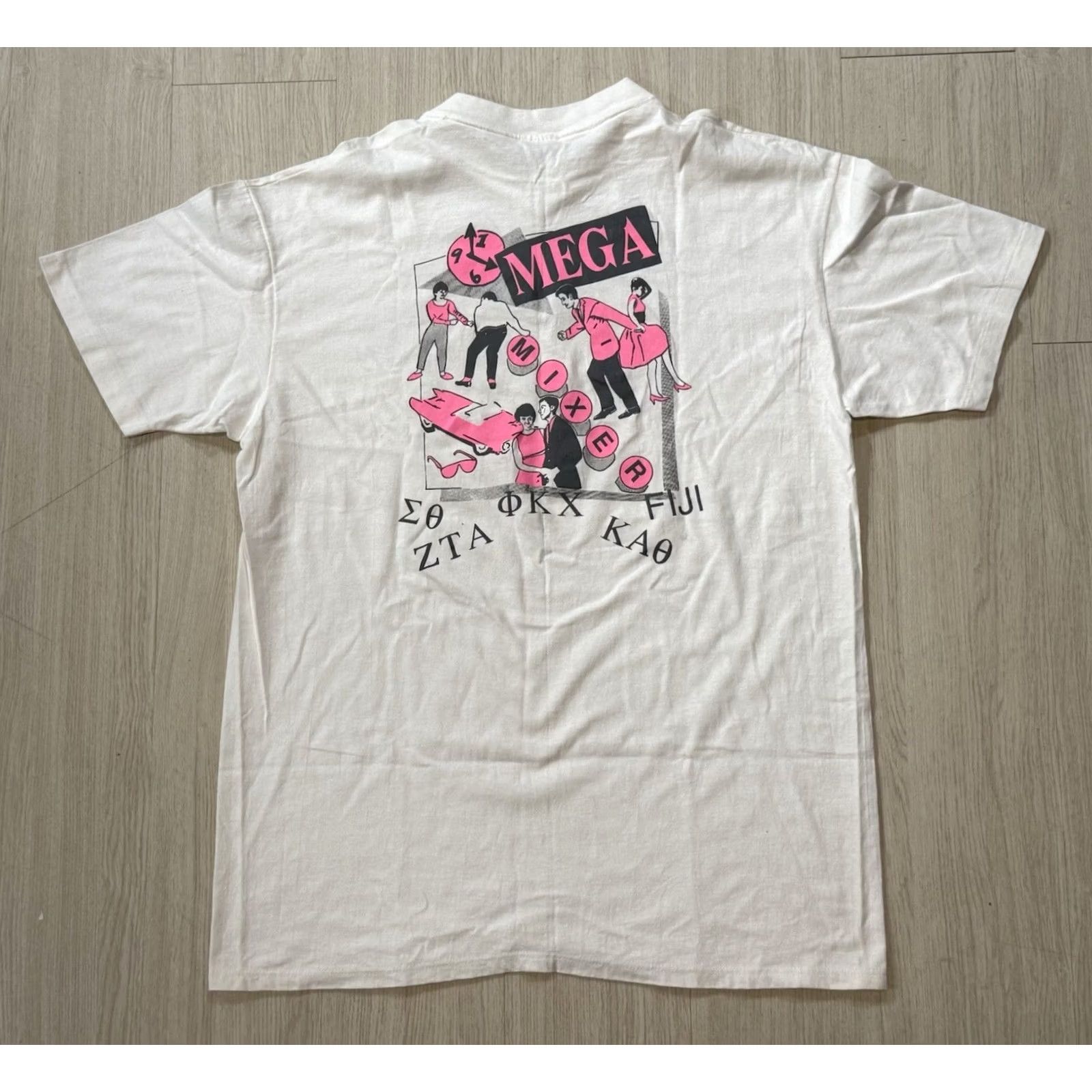 Vintage VINTAGE University of Texas Mega Mixer Shirt XL FIJI ZTA ΚΑΘ Σθ ΦΚΧ Frat Shirt Size US XL / EU 56 / 4 - 2 Thumbnail