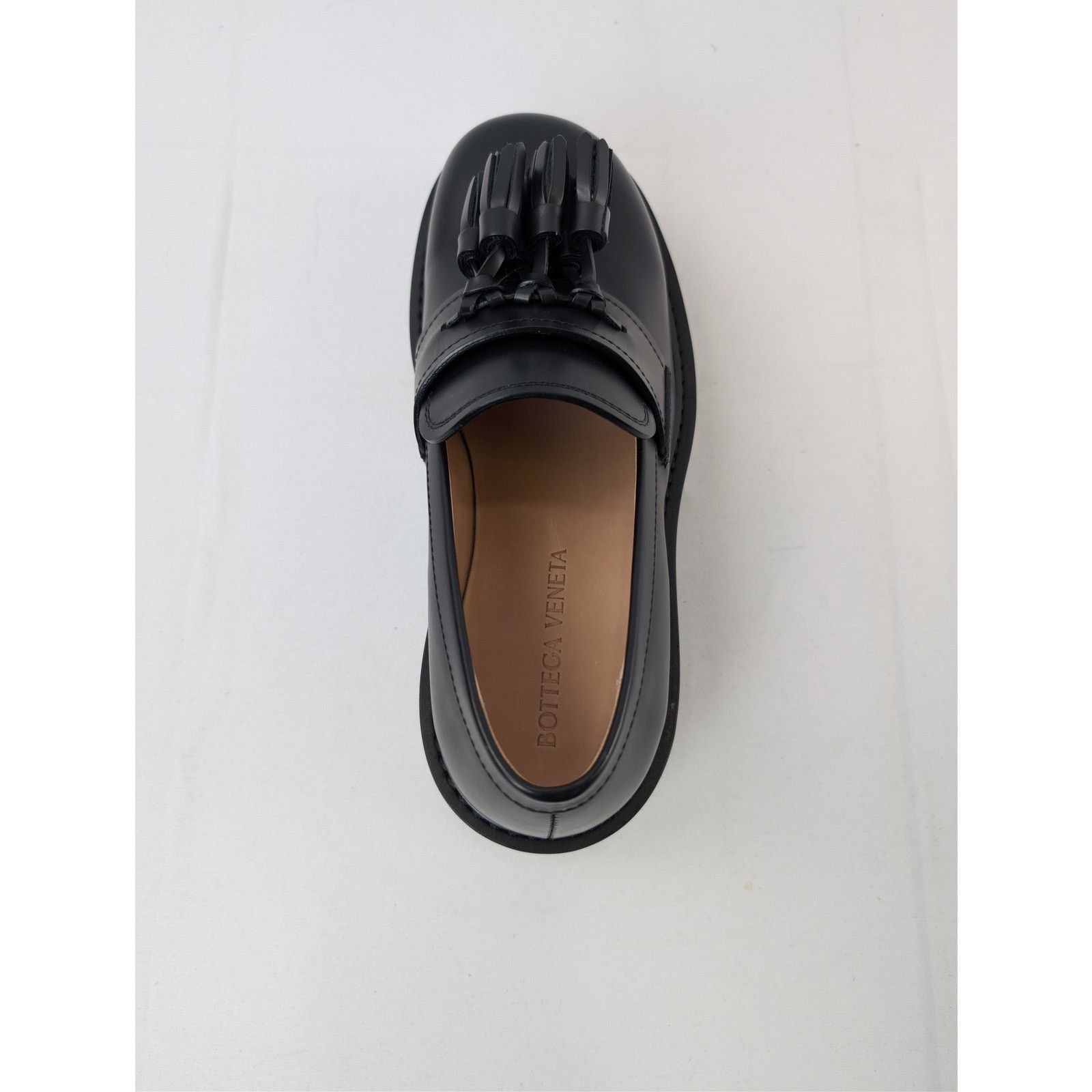 Bottega Veneta o1rshd1 Stilt Tasselled Platform Leather Loafers Boots Black Size US 6.5 / EU 39-40 - 17 Thumbnail