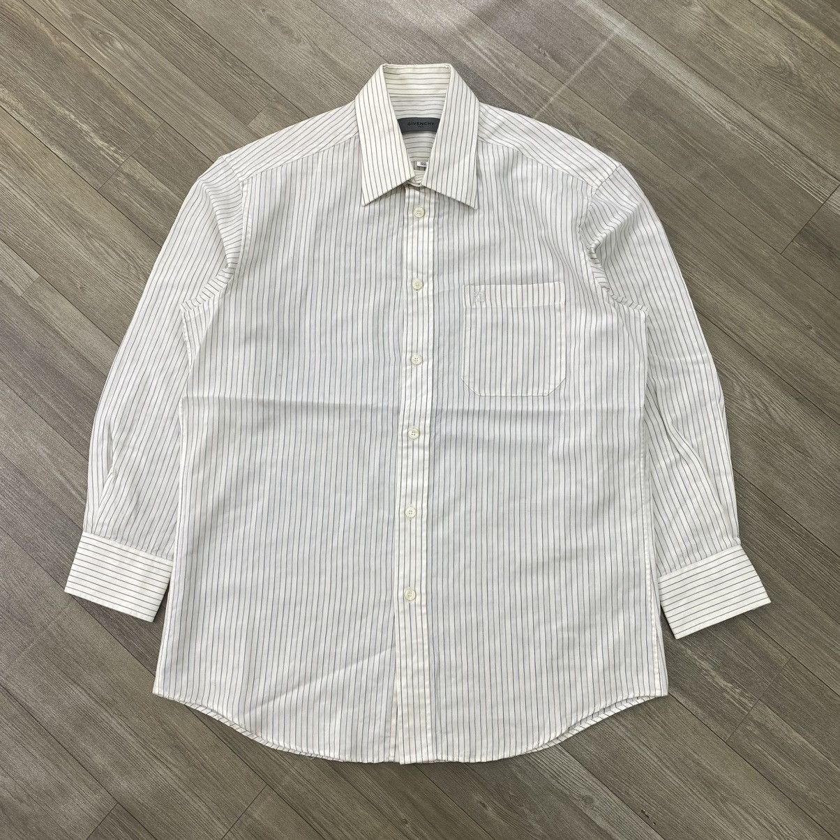 Givenchy SS07 Givenchy Men Striped Long Shirt Luxury Size L / US 10 / IT 46 - 2 Thumbnail