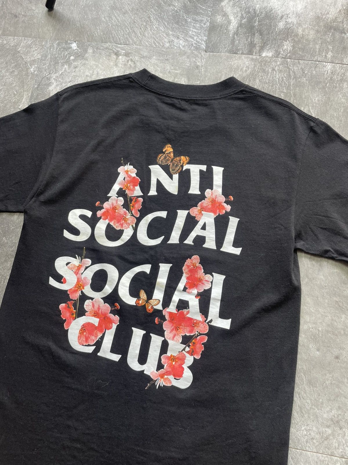 Anti Social Social Club Anti Social Social Clun Cherry Blossom Butterfly Tee Size US S / EU 44-46 / 1 - 2 Thumbnail