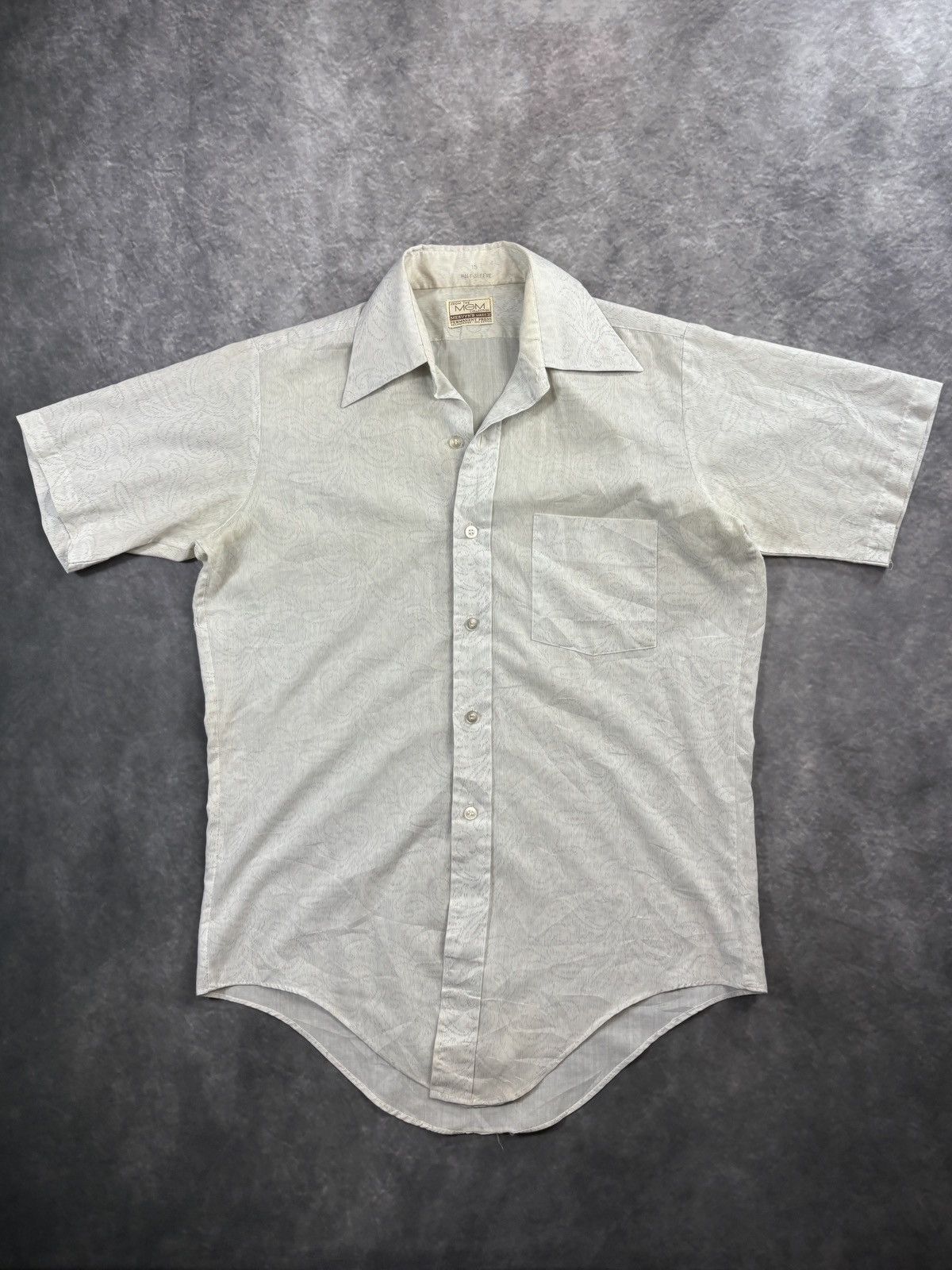 Vintage 1970s MGM Collection Vintage Shortsleeve Shirt Paisely Size US S / EU 44-46 / 1 - 3 Thumbnail