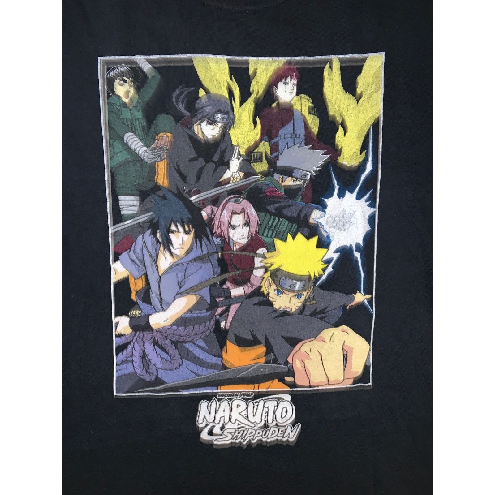 Anime Naruto Shippuden Anime Graphic T Shirt Black Medium 19x26 Size US M / EU 48-50 / 2 - 1 Thumbnail