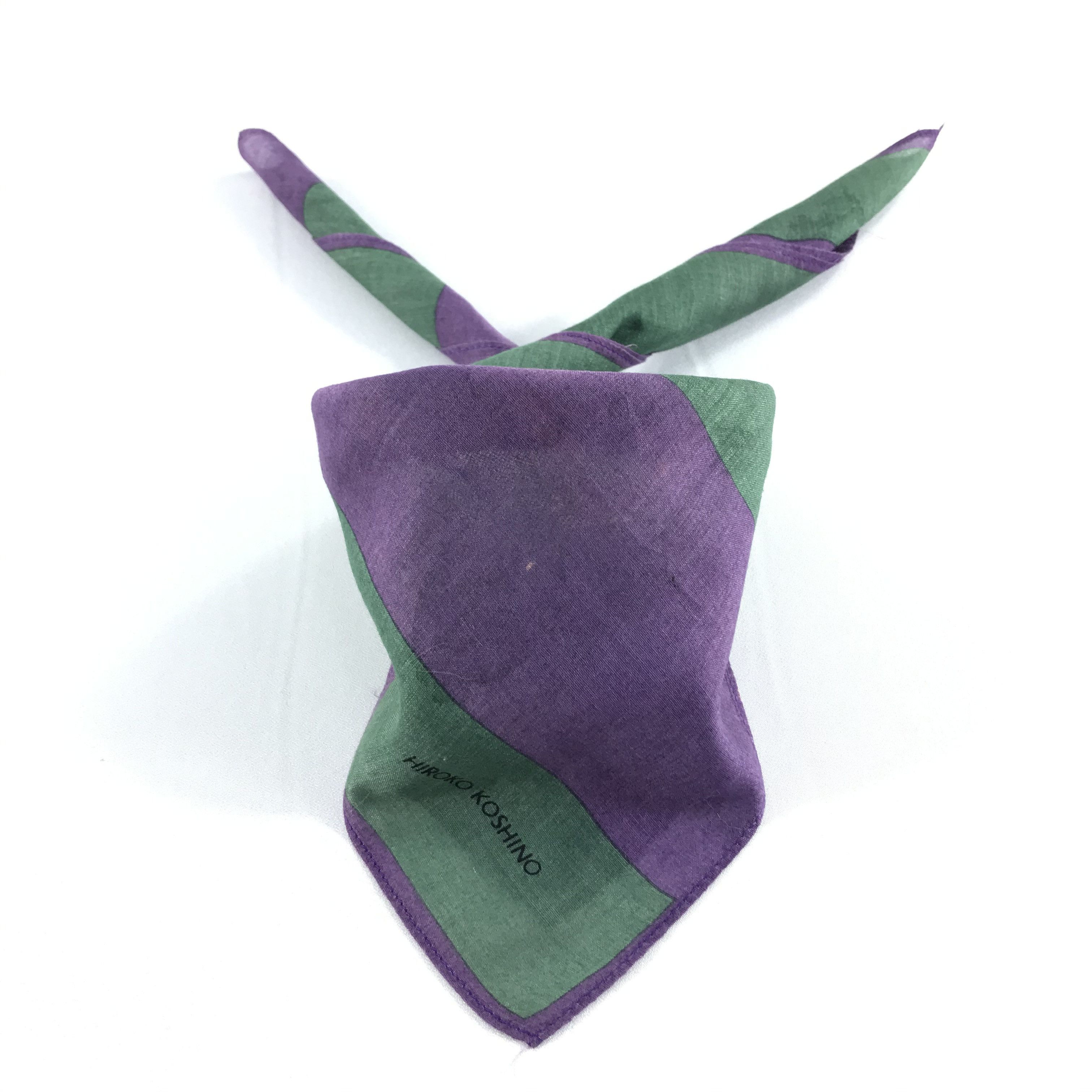 Hiroko Koshino Homme Hiroko Koshino Handkerchief Neckerchief Bandana H906 Size ONE SIZE - 2 Thumbnail