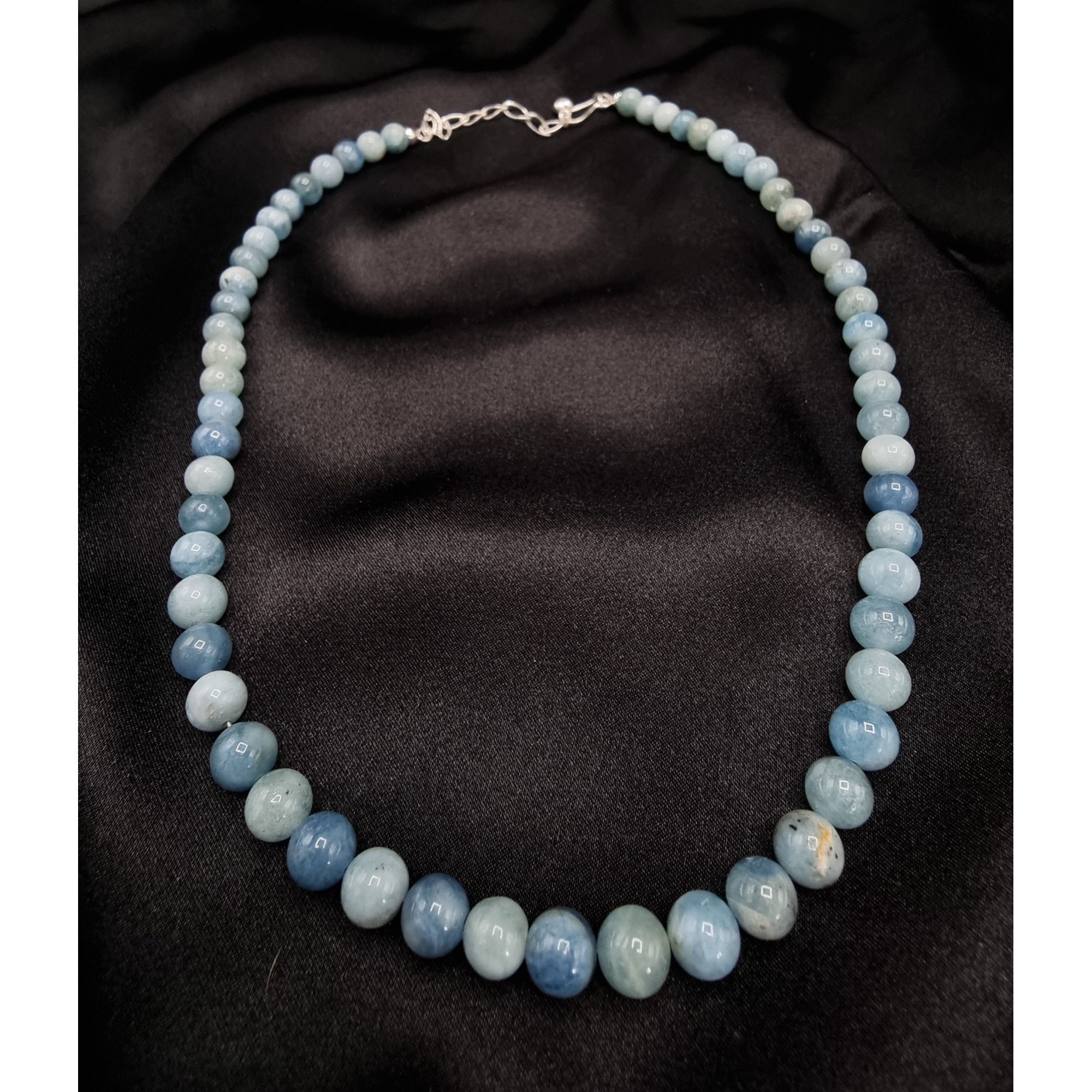 Vintage Jay King Mine Finds Aquamarine Beaded Necklace With 925 Ster Size ONE SIZE - 2 Thumbnail