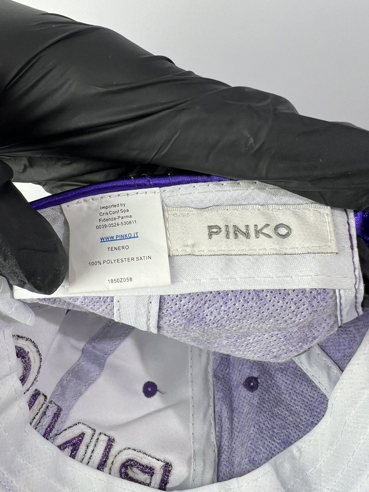 Designer Vintage 90s designer streetwear Pinko purple cap Size ONE SIZE - 4 Thumbnail