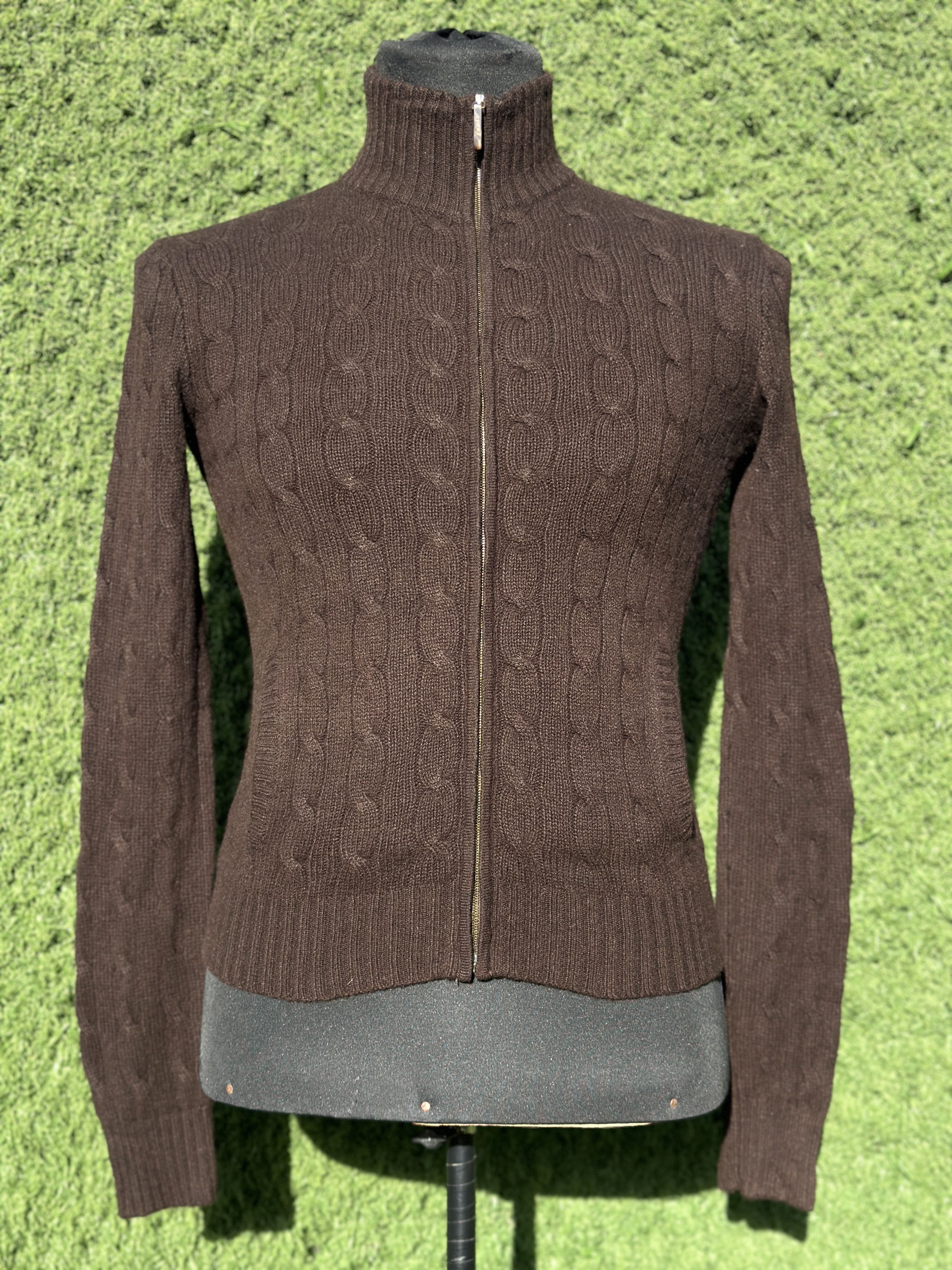 Ralph Lauren Black Label Ralph Lauren Black Label Cashmere Knit Zip Cardigan Size M Size M / US 6-8 / IT 42-44 - 1 Thumbnail