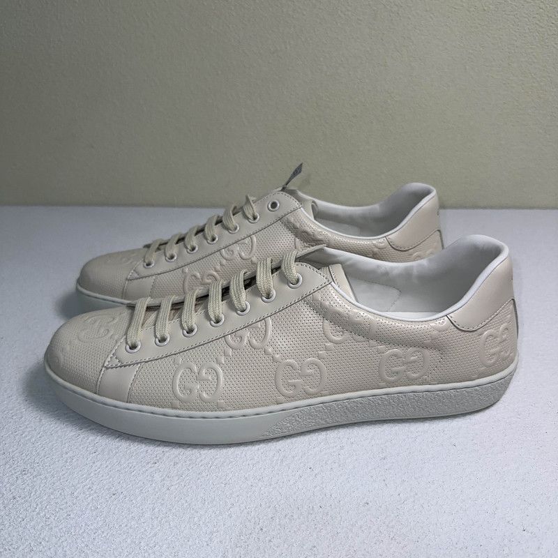 Gucci Gucci Ace Low-Top GG Print Sneakers - Size US 11 / EU 44 - 1 Thumbnail