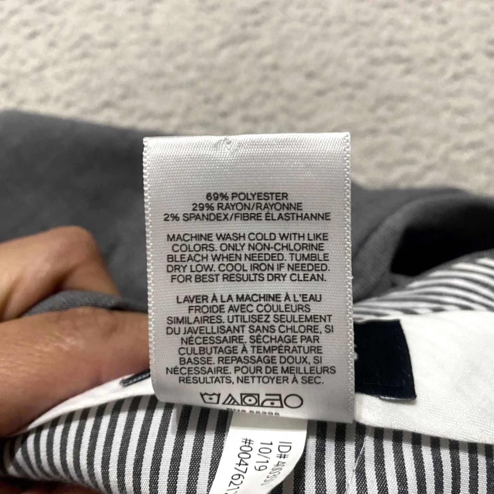 Express Express Pants Dress Pants Men 32 Gray Extra-Slim Mid Rise Straight Front 32x34 Size US 32 / EU 48 - 4 Thumbnail