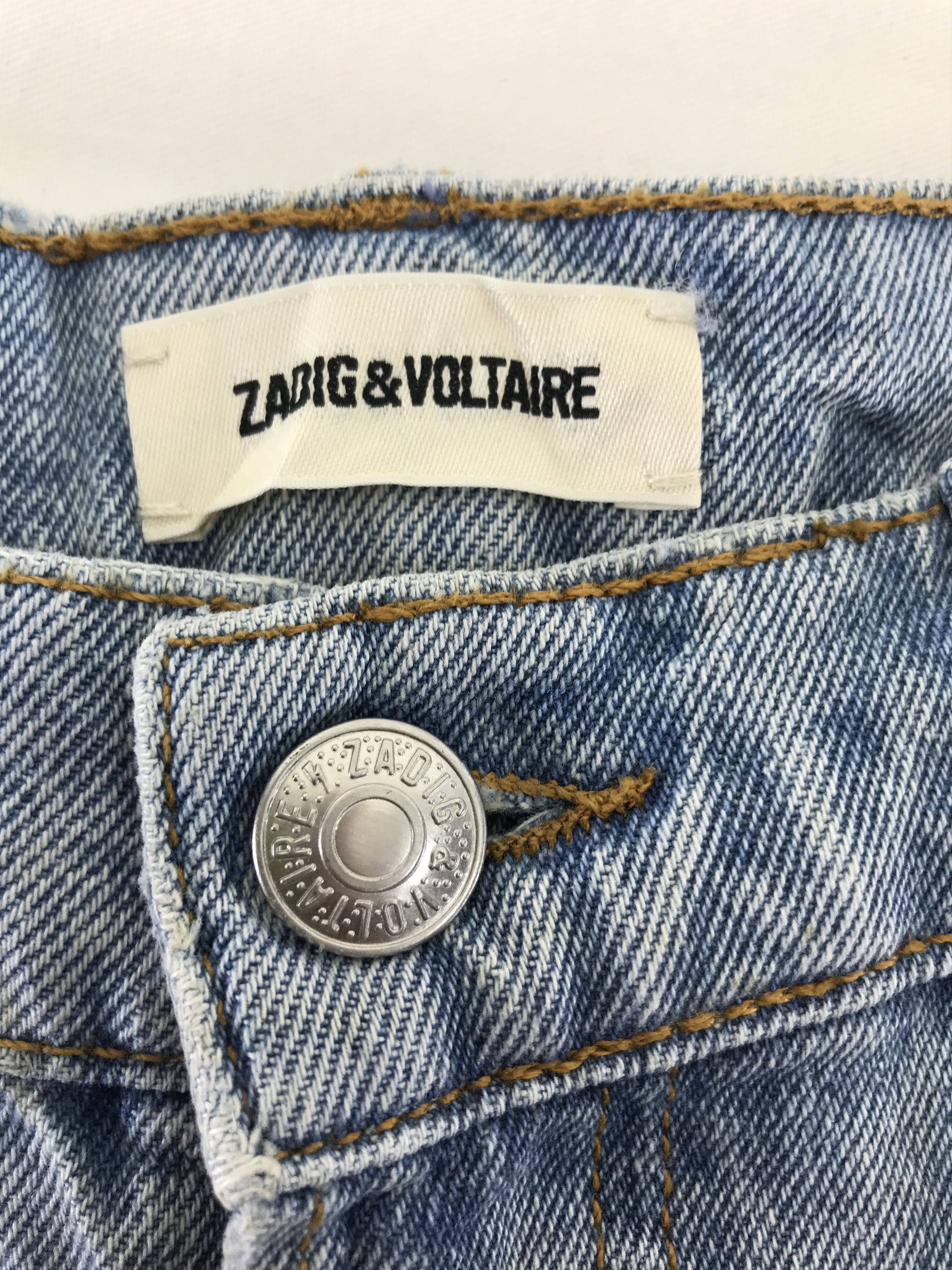 Zadig & Voltaire Zadig & Voltaire Buttons Fly Distressed Jeans Size US 31 - 9 Thumbnail