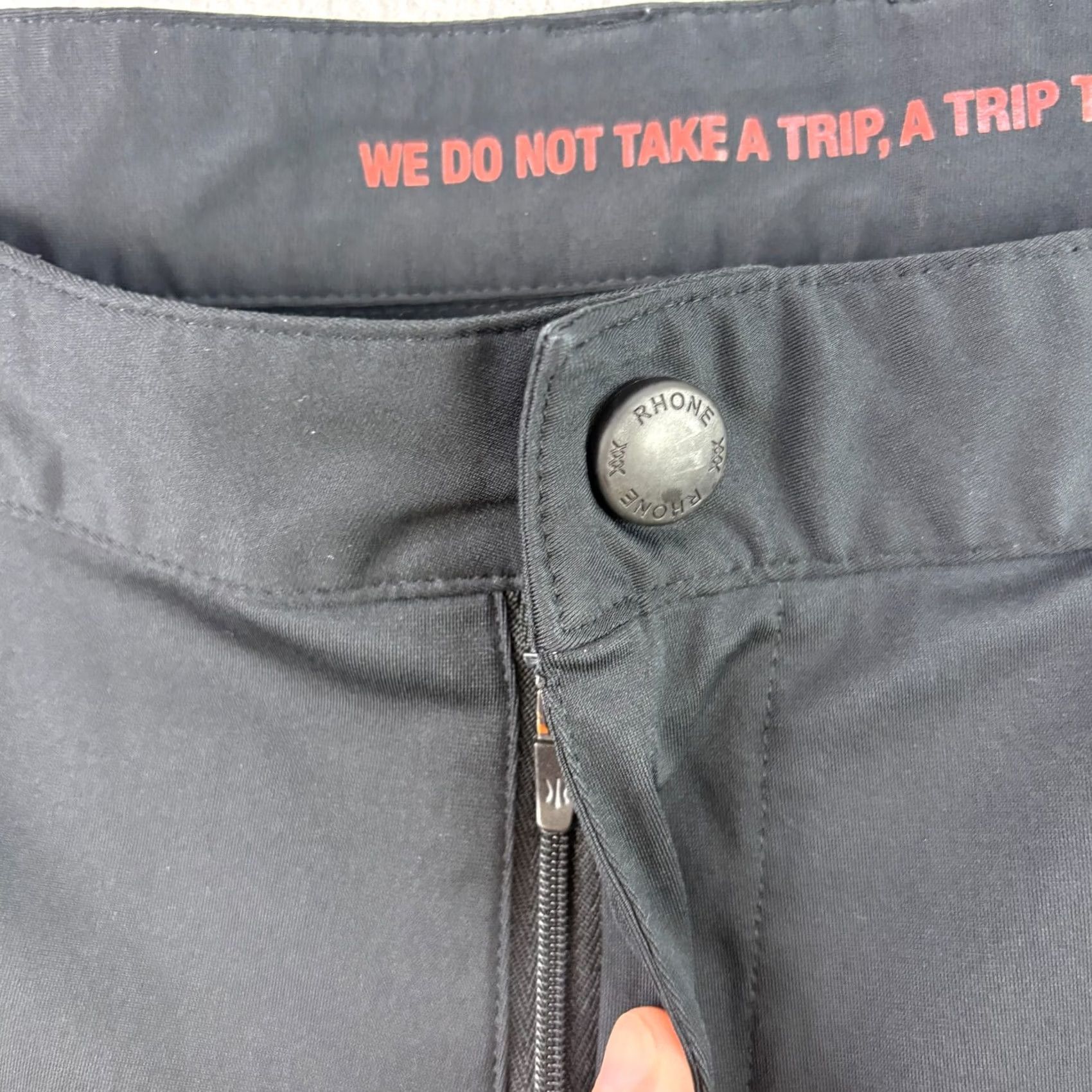 Rhone Rhone Pants Mens 40x28 Black Commuter Chino Performance Stretch Golf Casual Pants Size US 40 / EU 56 - 3 Thumbnail