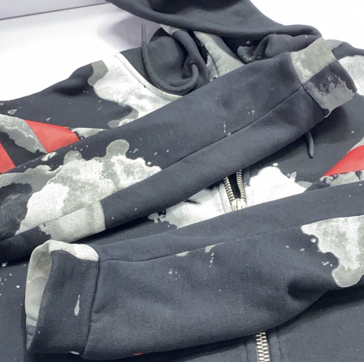 Off-White Liquid Spots Zip-Up Hoodie Size US XS / EU 42 / 0 - 6 Thumbnail