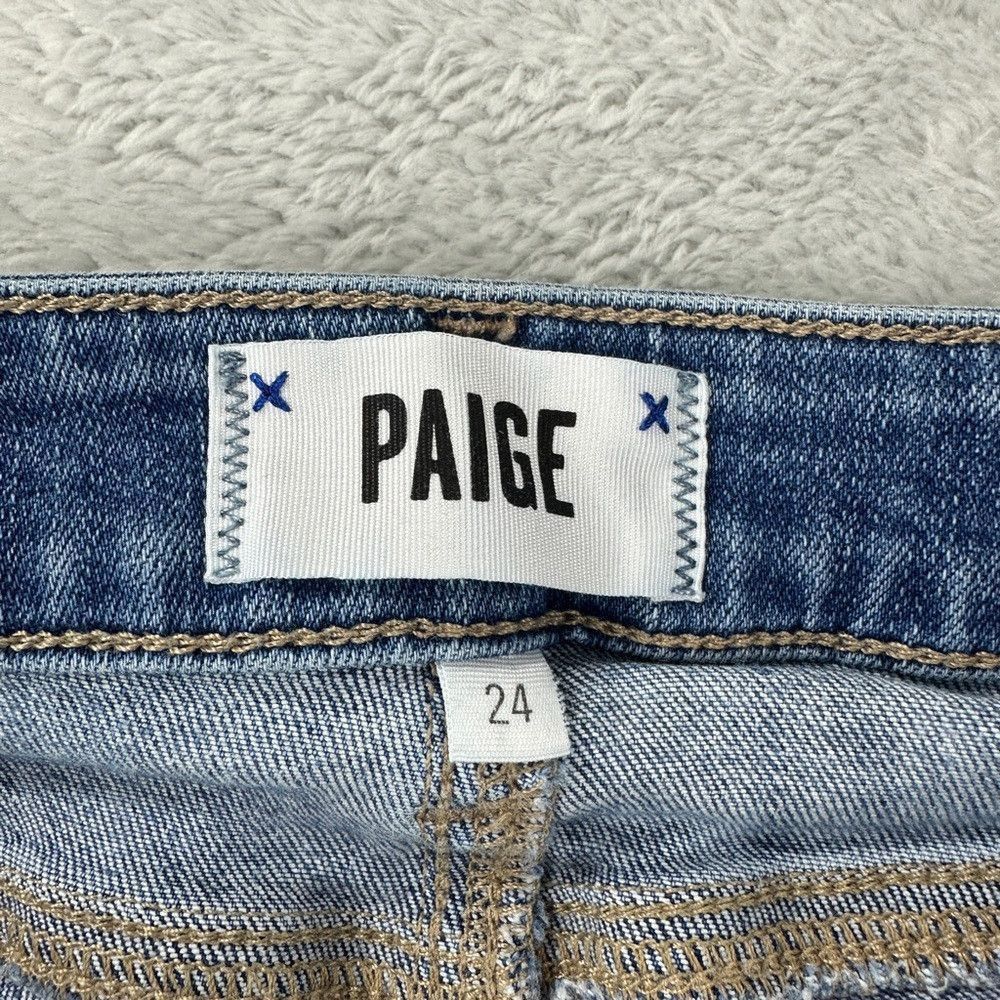 Paige Paige Women's Size 24x27 Verdugo Ankle Distressed Zipper Fl Size 24" / US 00 / IT 34 - 2 Thumbnail