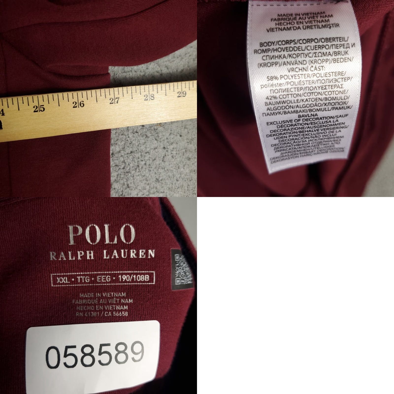 Ralph Lauren VINTAGE Ralph Lauren Sweater Pullover Mens 2XL Red Pony 1/4 Zip Classic Knit Shirt Size US XXL / EU 58 / 5 - 8 Thumbnail