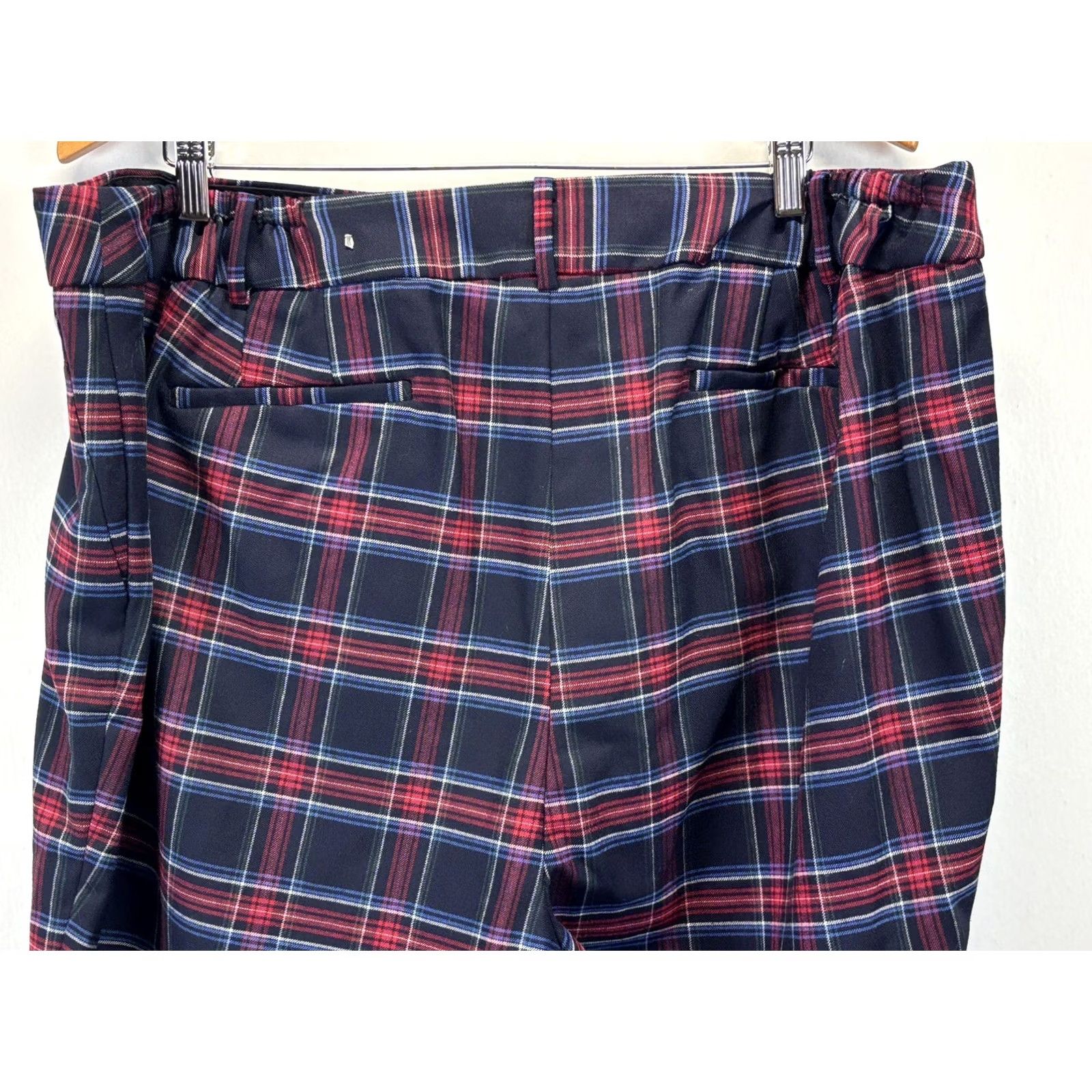 Talbots Talbots Pants Womens 22W Plus High Waist Hampshire Ankle Plaid Wool Straight 29in Multicolor Size 40" / US 18 - 4 Thumbnail