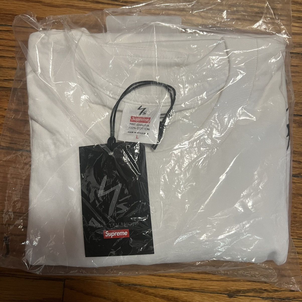 Supreme Ys by Yohji Yamamoto L/S Tee White Size: L
