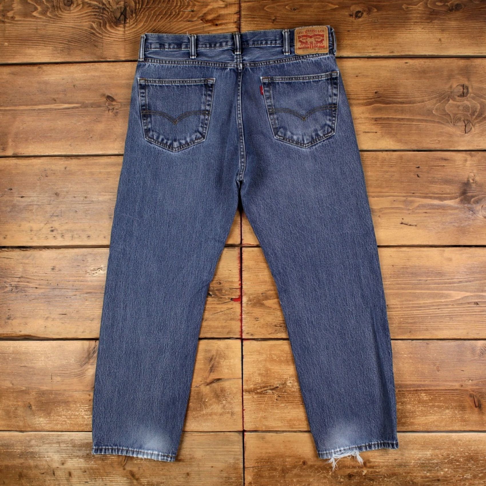 Denime VINTAGE Levis 505 Jeans 38x30 Mens Blue Regular Straight Stonewash Denim Size US 38 / EU 54 - 2 Thumbnail