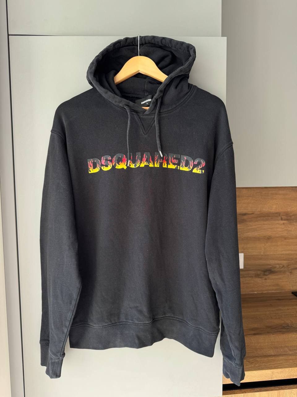 Designer × Dsquared2 Dsquared2 Black Hoodie Designer Sweatshirt Y2K Punk Size US L / EU 52-54 / 3 - 1 Thumbnail