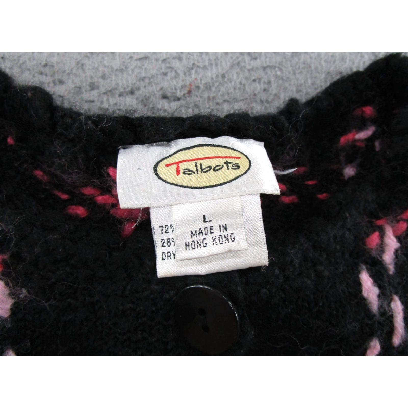 Talbots Talbots Cardigan Sweater Womens Wool Blend Button Front L Multicolor Knit Fall Winter Spring Work Casual 90s? Not applicable Size L / US 10 / IT 46 - 2 Thumbnail