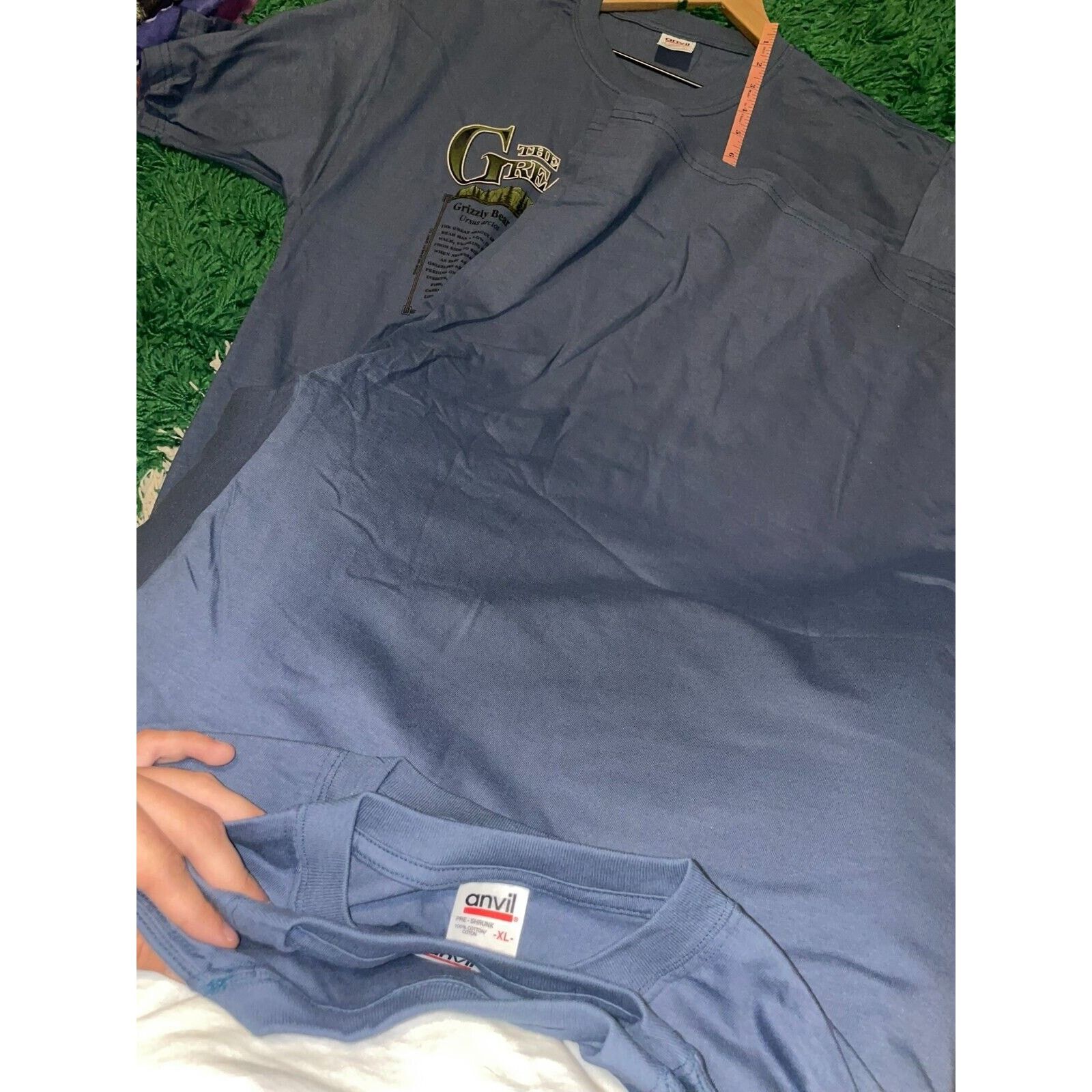 Anvil Vintage Grizzly Bear Shirt The Great Outdoors Tee Nature XL Size US XL / EU 56 / 4 - 12 Thumbnail
