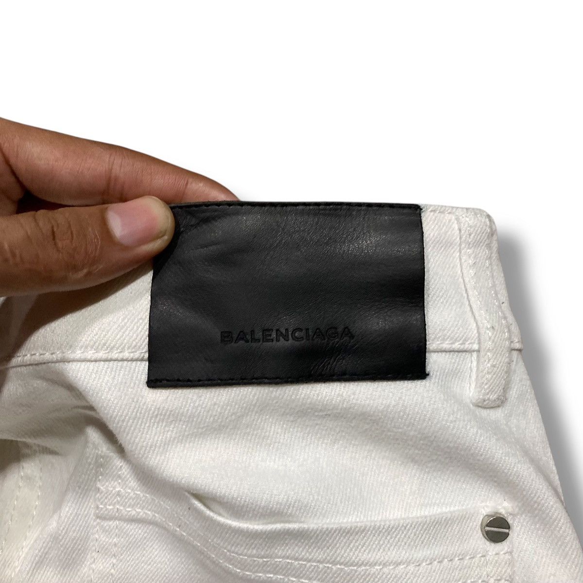 Balenciaga Balenciaga white jeans Casual pants 2015 Reguler Size US 34 / EU 50 - 4 Thumbnail