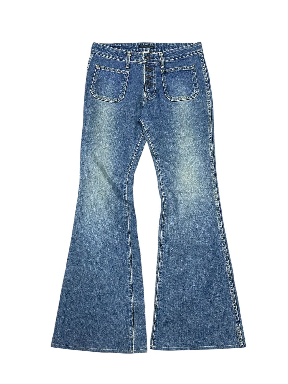 Big John × Japanese Brand × Vintage Vintage Big John Flare Bell Bottom Jean (Scovil Button) Size US 29 - 2 Thumbnail