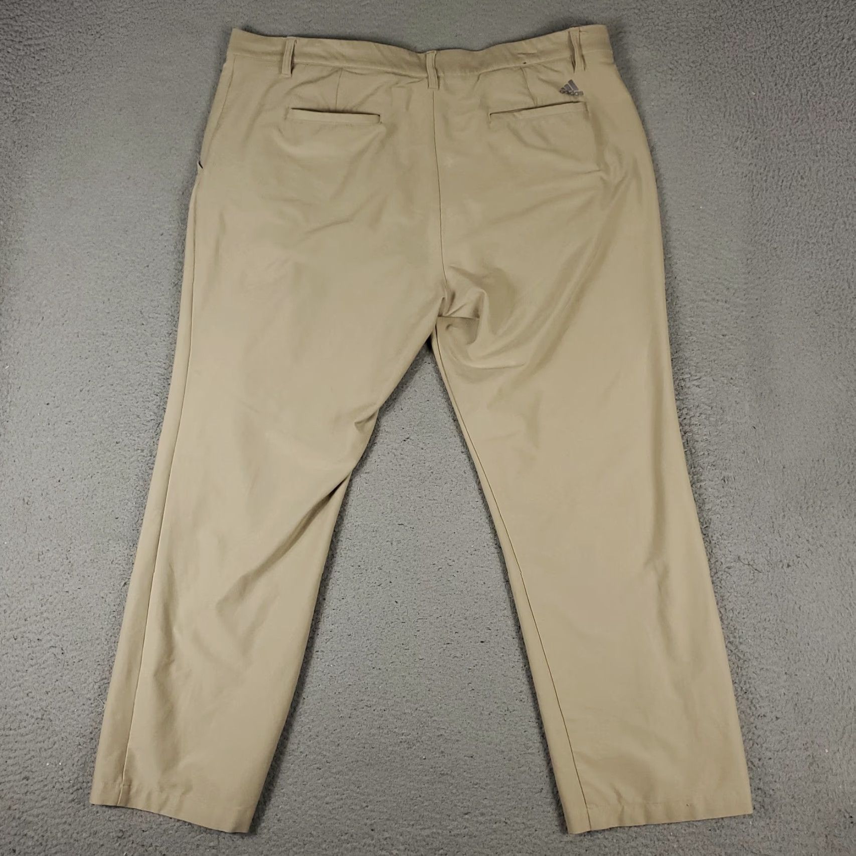 Adidas Adidas Pants Mens 40x30 Beige Casual Golf Flat Front Chino Trousers Size US 40 / EU 56 - 5 Thumbnail