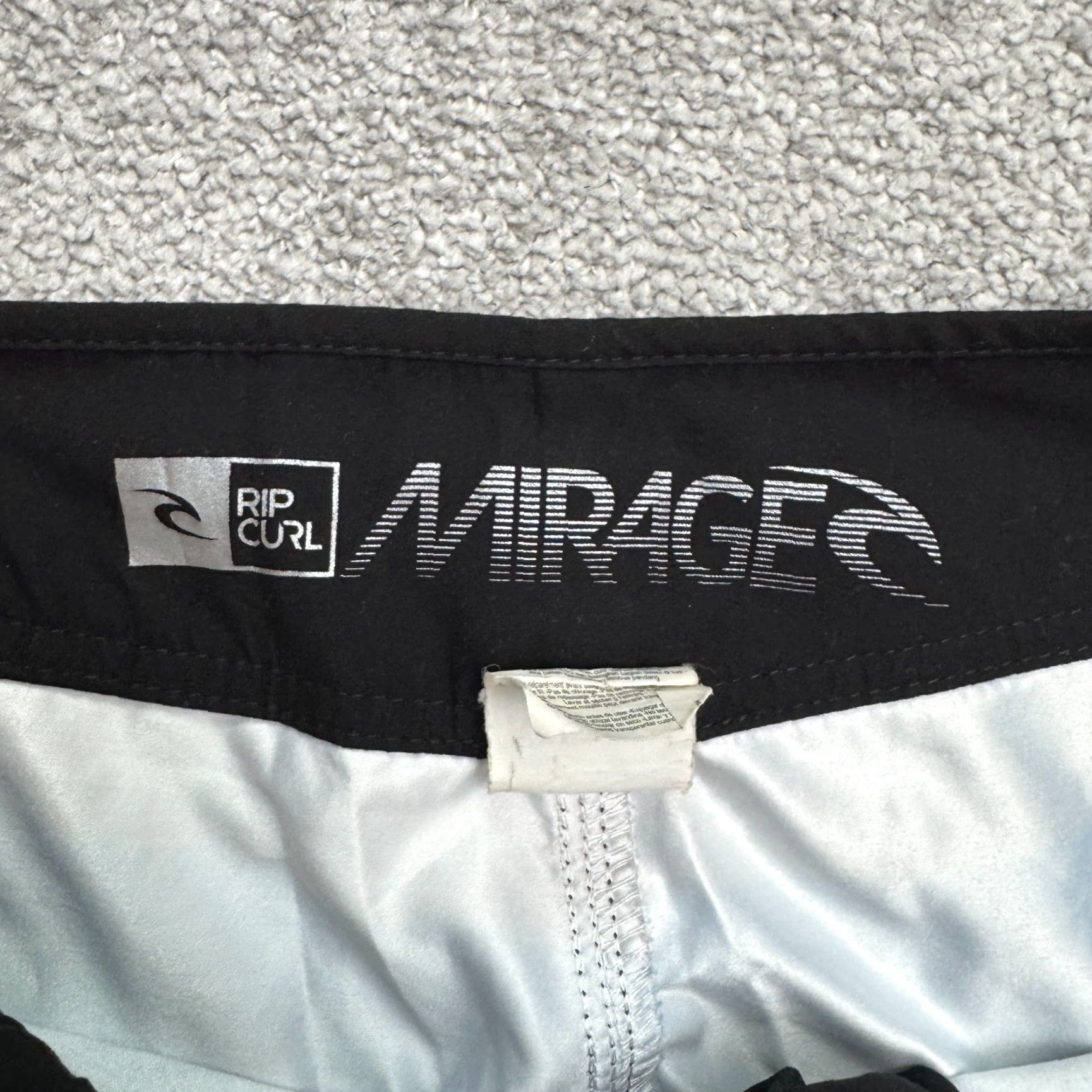 Rip Curl Rip Curl Mirage Swim Trunks Board Shorts Mens 32 Blue Gray Striped Beach Summer Size US 33 - 7 Thumbnail