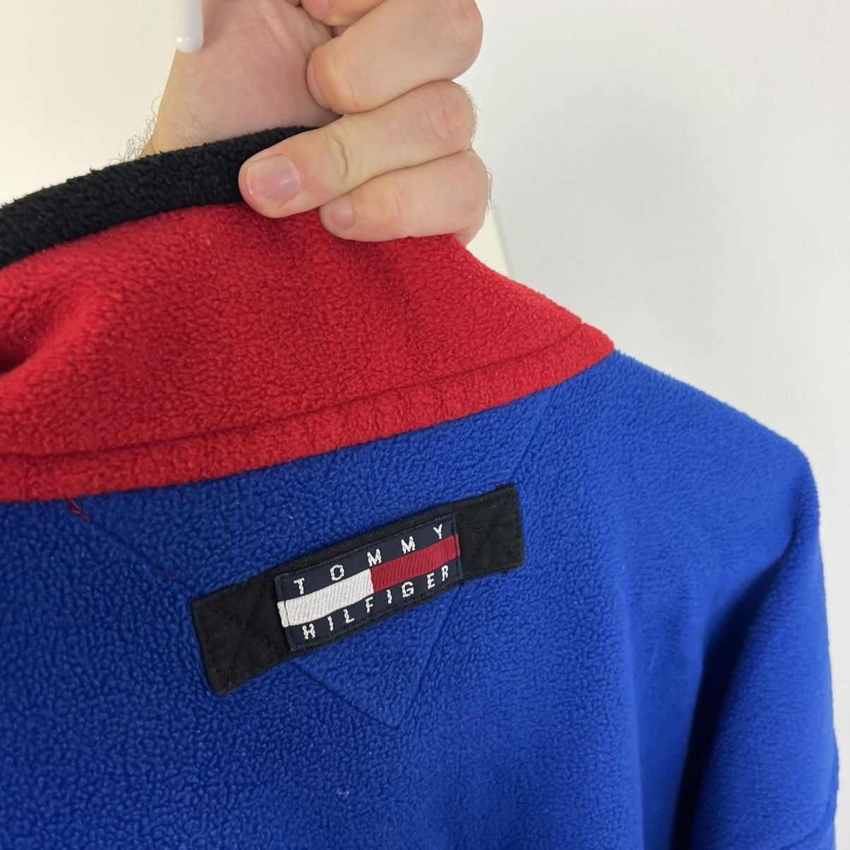 Tommy Hilfiger Vintage Y2K Tommy Hilfiger 1/4 Zip Up Fleece Sweatshirt Size US L / EU 52-54 / 3 - 5 Thumbnail