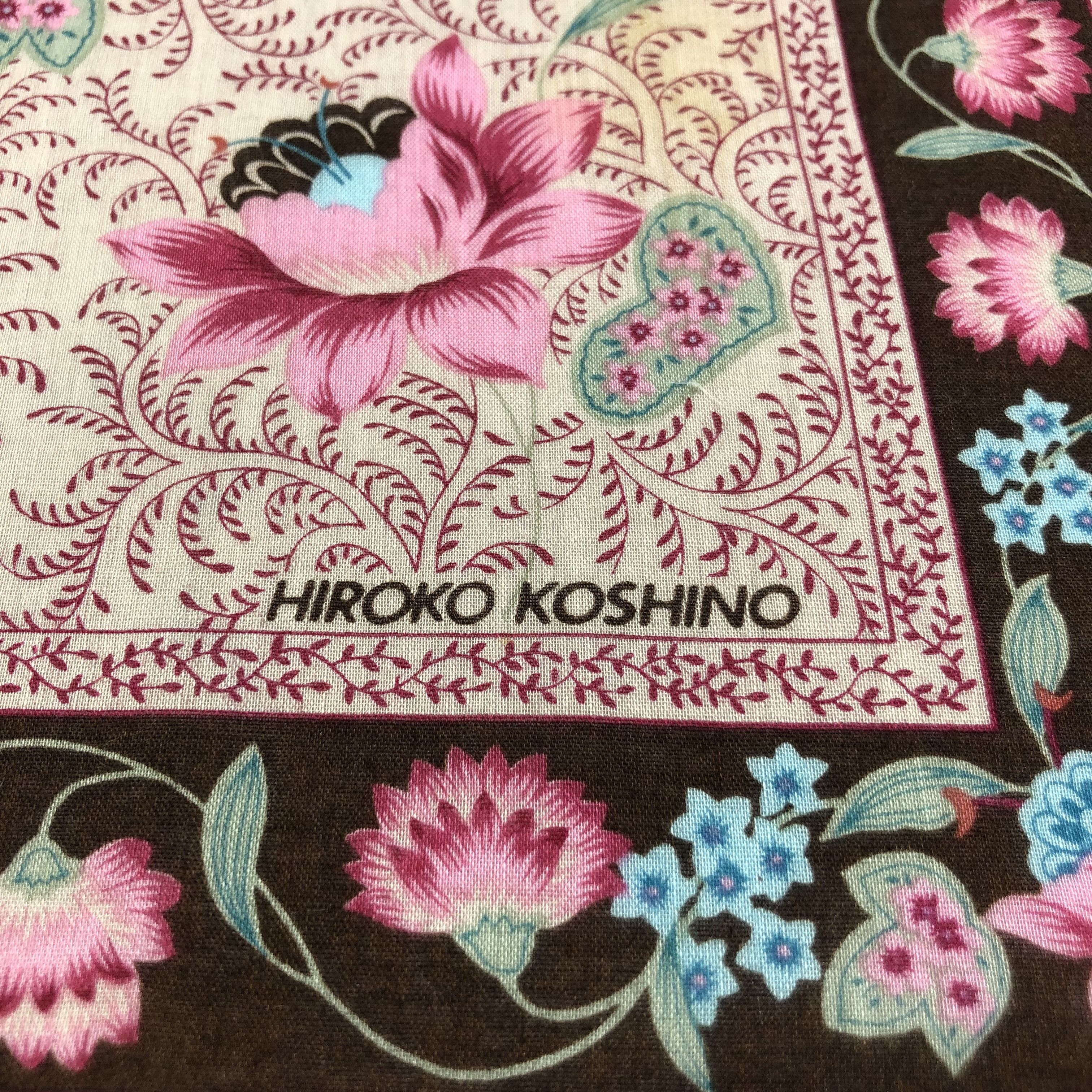 Hiroko Koshino Homme Hiroko Koshino Floral Handkerchief Neckerchief Bandana H2120 Size ONE SIZE - 4 Thumbnail