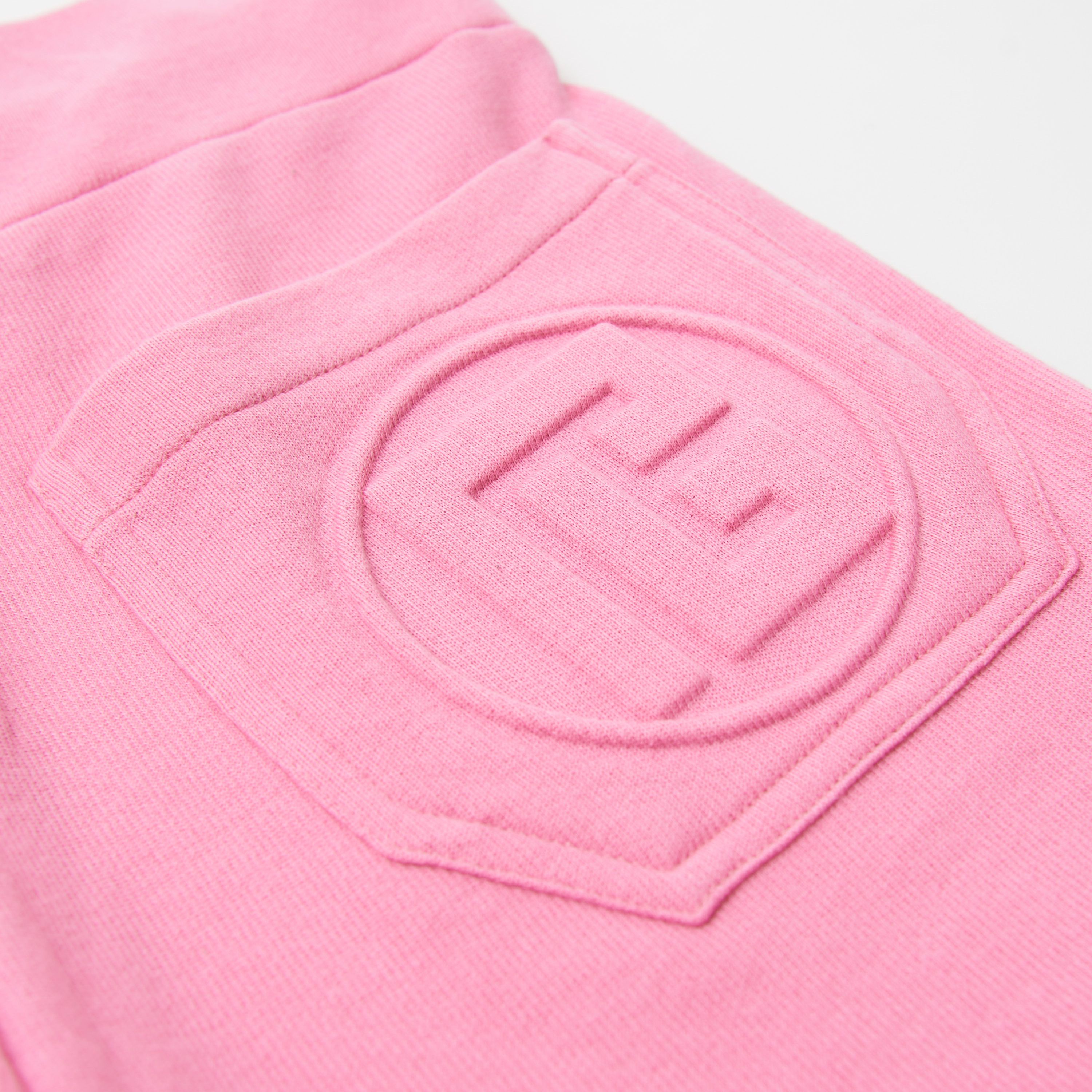 Balmain Light Pink Cashmere & Cotton Shorts With Monogram Logo Size 28" / US 6 / IT 42 - 6 Thumbnail