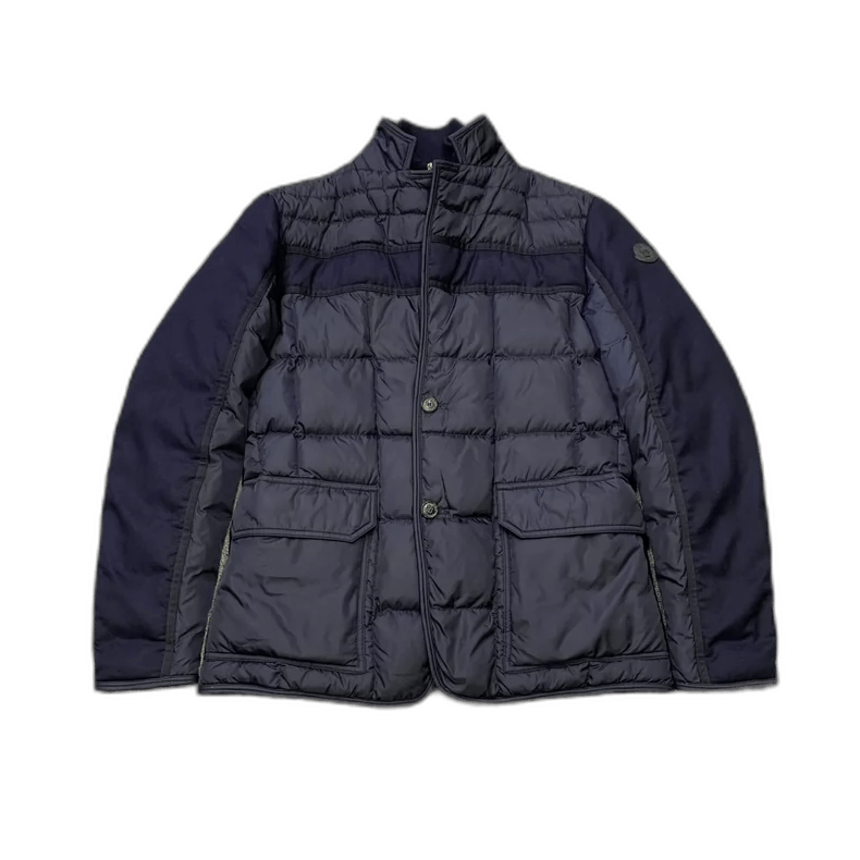 Moncler Moncler Dark Blue Padded Jacket with Design-yf Size US M / EU 48-50 / 2 - 1 Thumbnail