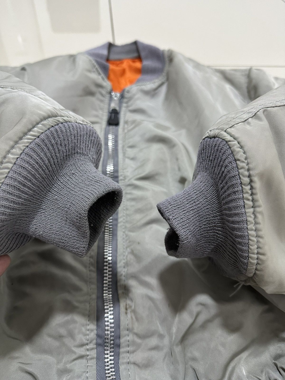 Alpha Industries × Vintage Vintage 90’s Alpha Industries MA-1 Flight Jacket Design Size US L / EU 52-54 / 3 - 7 Thumbnail
