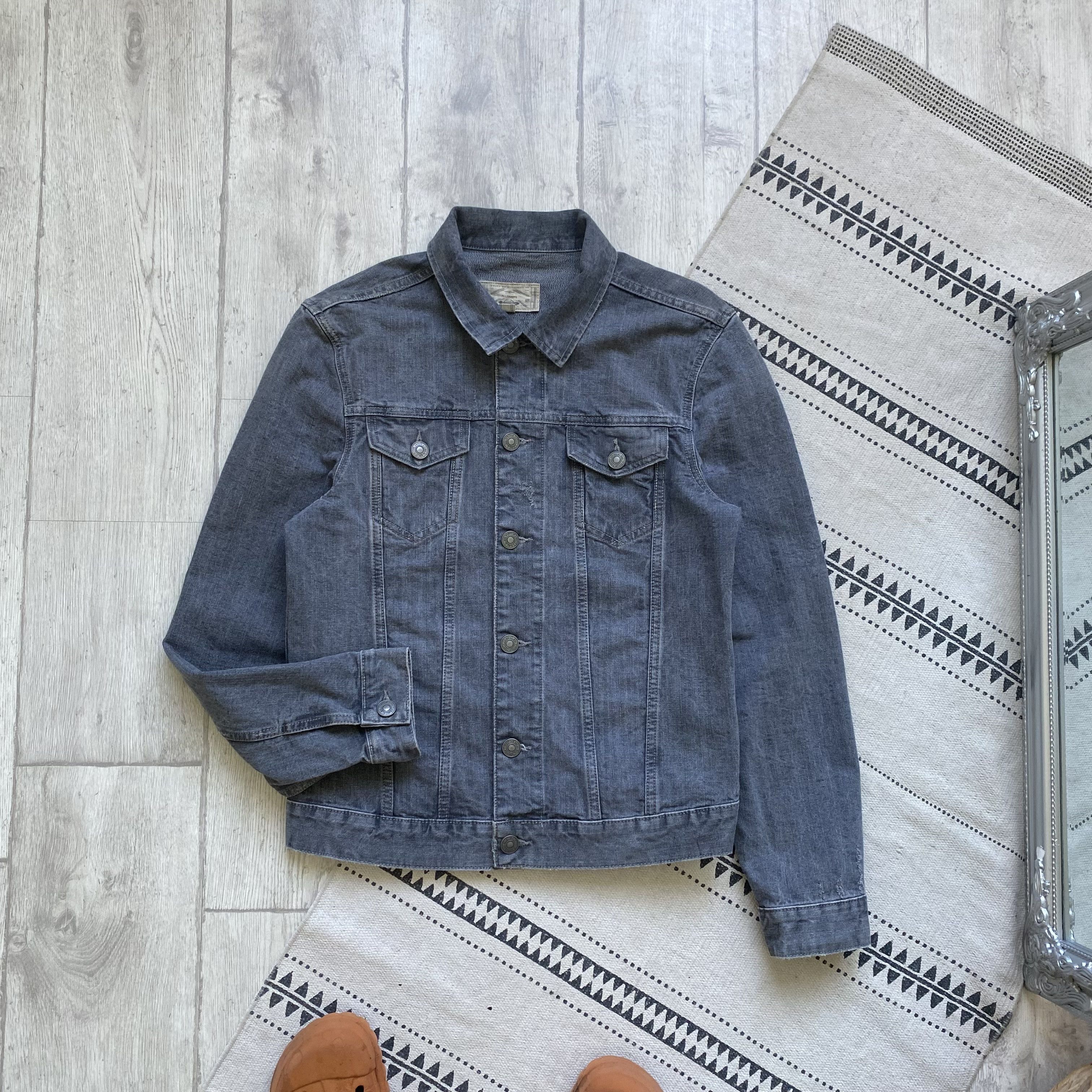 Allsaints ALLSAINTS Denim jacket Trucker Dark Gray jeans Size US M / EU 48-50 / 2 - 9 Thumbnail