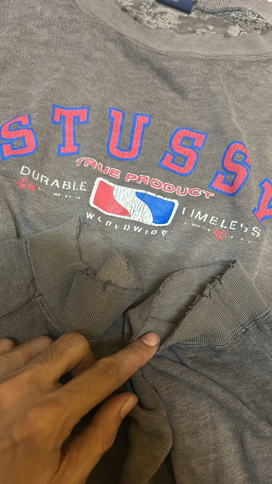 Stussy × Vintage VTG SWEATSHIRT STUSSY Size US XL / EU 56 / 4 - 5 Thumbnail