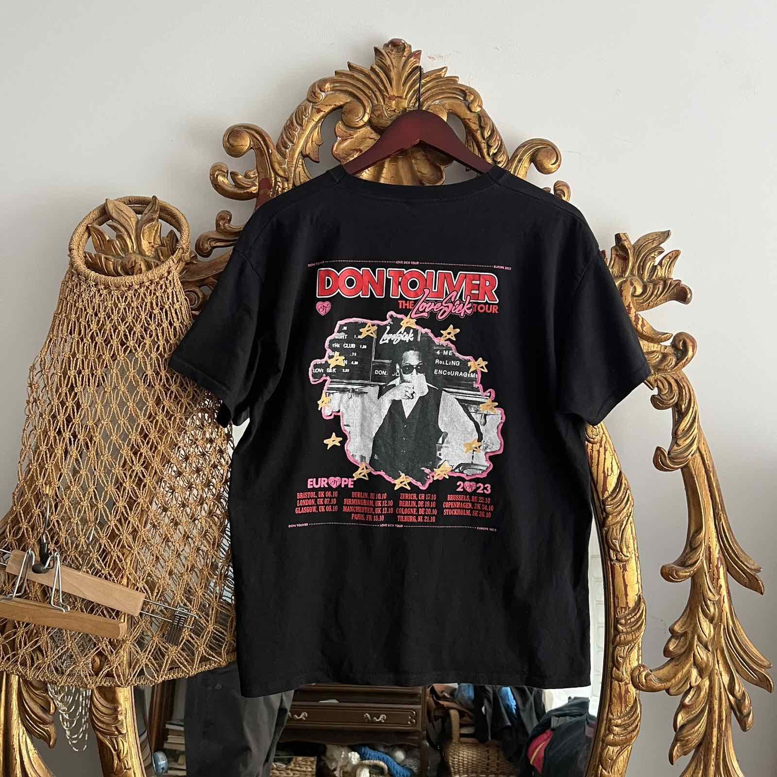 Band Tees DON TOLIVER LOVESICK TOUR 2023 MERCH Size US L / EU 52-54 / 3 - 2 Thumbnail