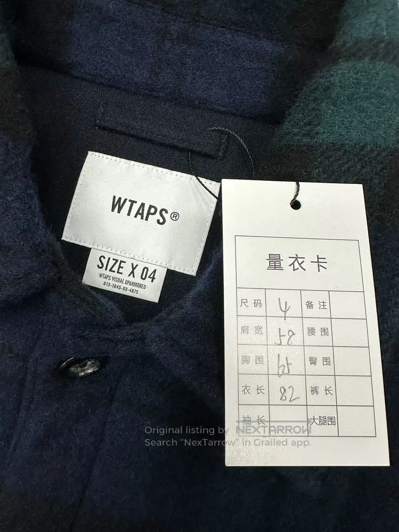 Wtaps Wtaps Black and blue check wool jacket Size US XL / EU 56 / 4 - 3 Thumbnail