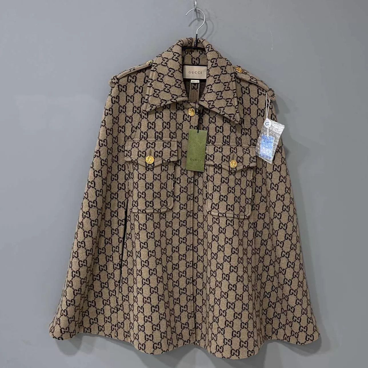 Gucci GUCCI GG Monogram Full Print Cape Gold Buttons M Size M / US 6-8 / IT 42-44 - 1 Thumbnail