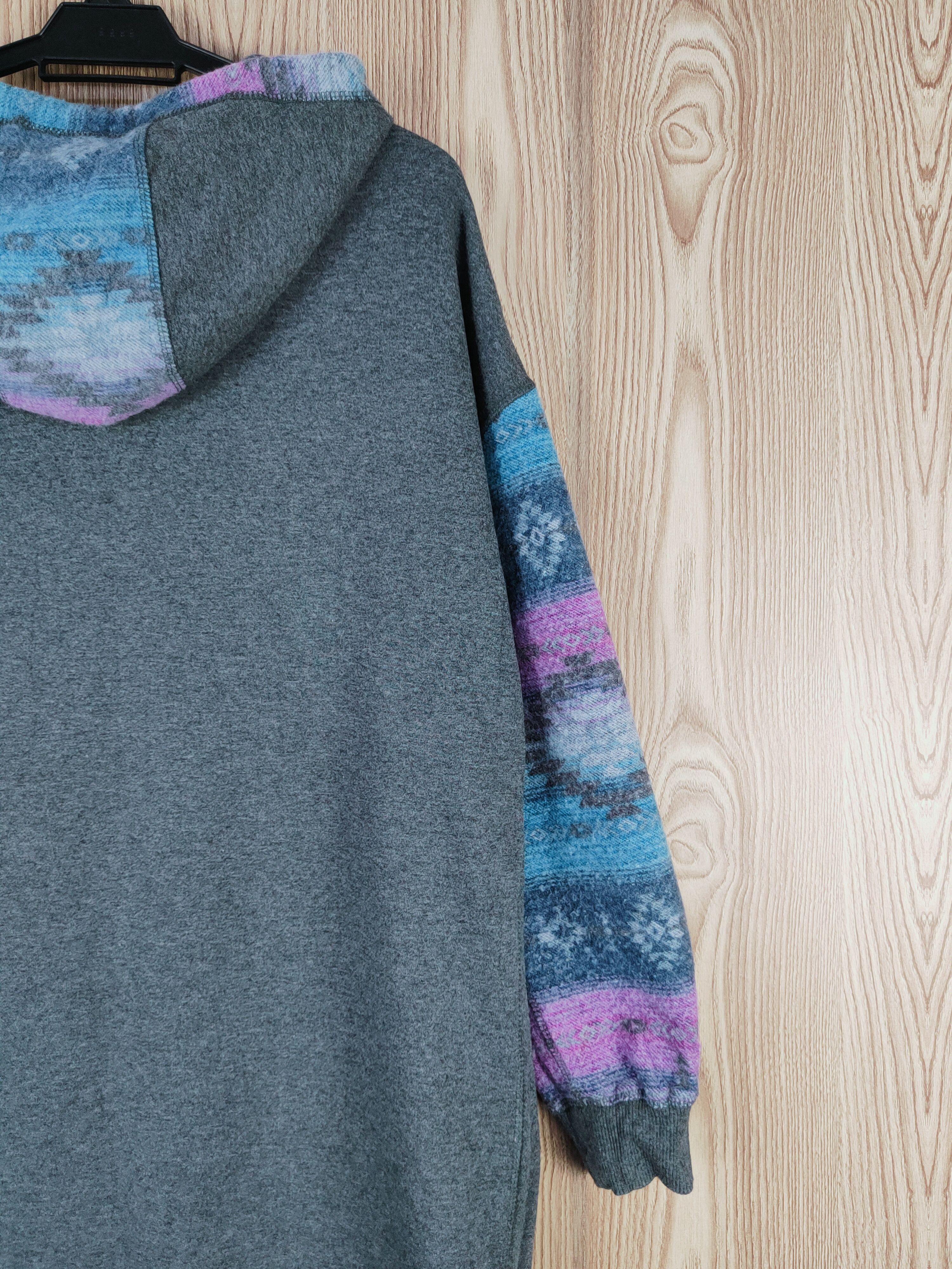Japanese Brand × Vintage Japanese Brand Dark Gray Hoodie Long Sweatshirts Size L / US 10 / IT 46 - 10 Thumbnail