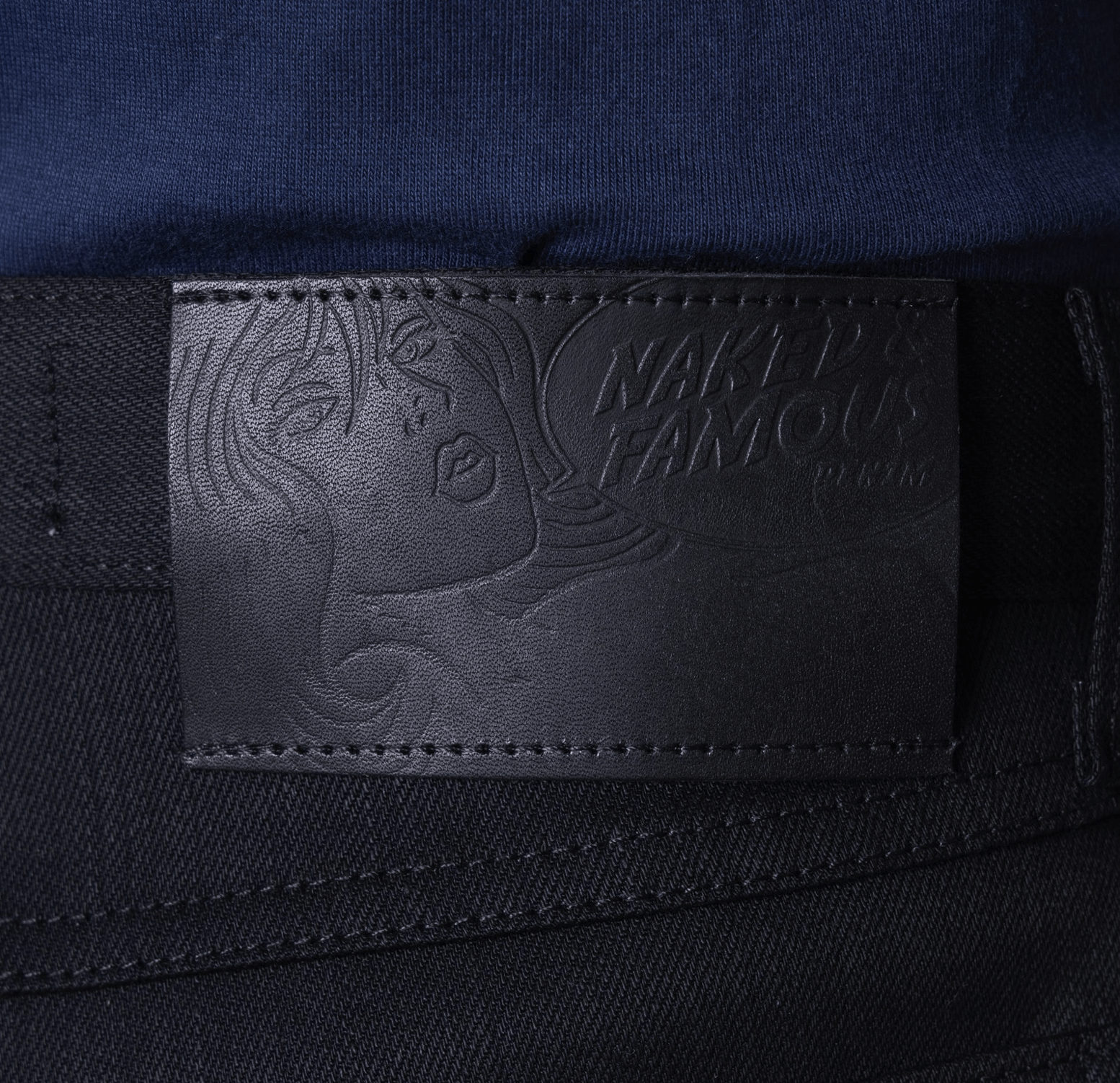 Naked & Famous Black Power-Stretch - True Guy Size US 40 / EU 56 - 5 Thumbnail