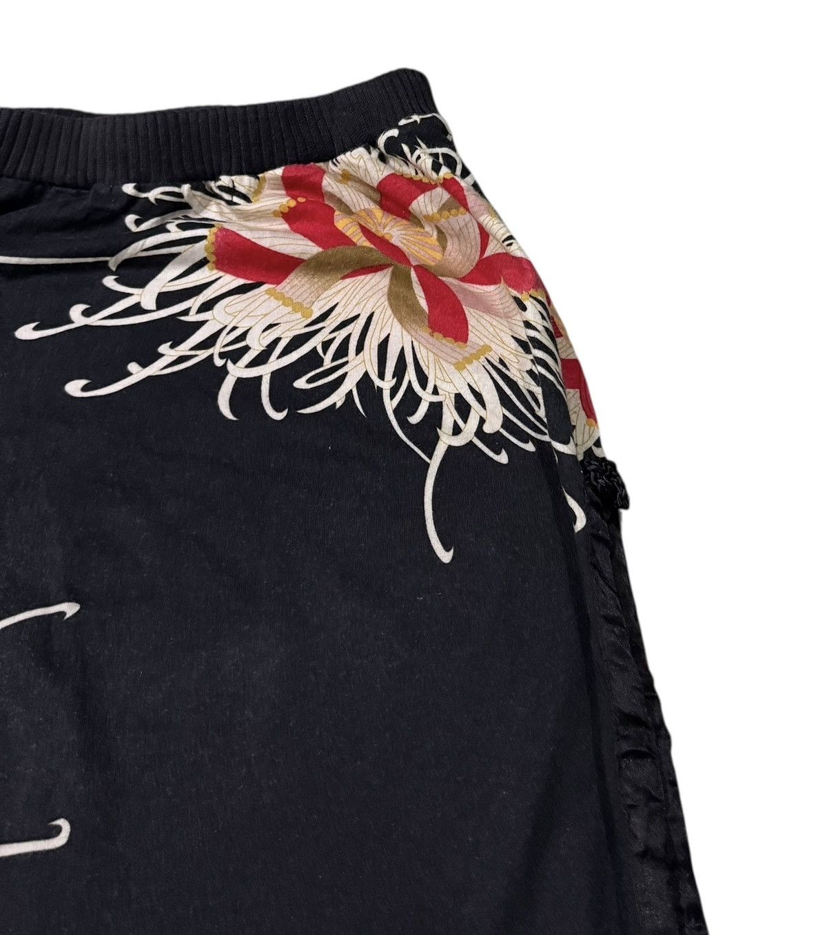 Evisu Vintage Evisu Donna Drawstring Maxi Skirt Pants Size 28" / US 6 / IT 42 - 10 Thumbnail
