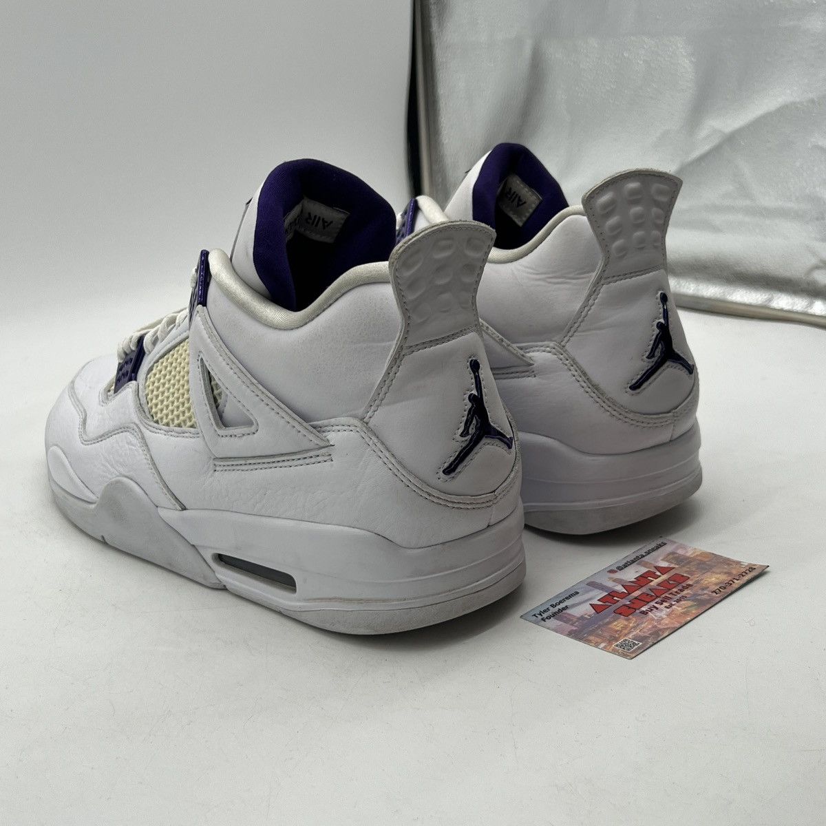 Jordan Brand Air Jordan 4 Purple Metallic Size US 13 / EU 46 - 4 Thumbnail