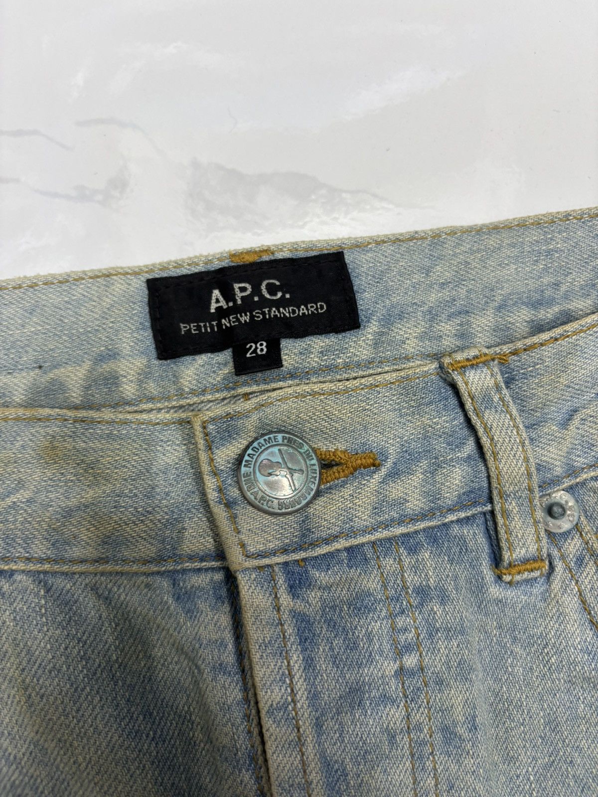 A.P.C. A.P.C Straight Leg Cut Mud Rusty Jeans Size US 30 / EU 46 - 9 Thumbnail