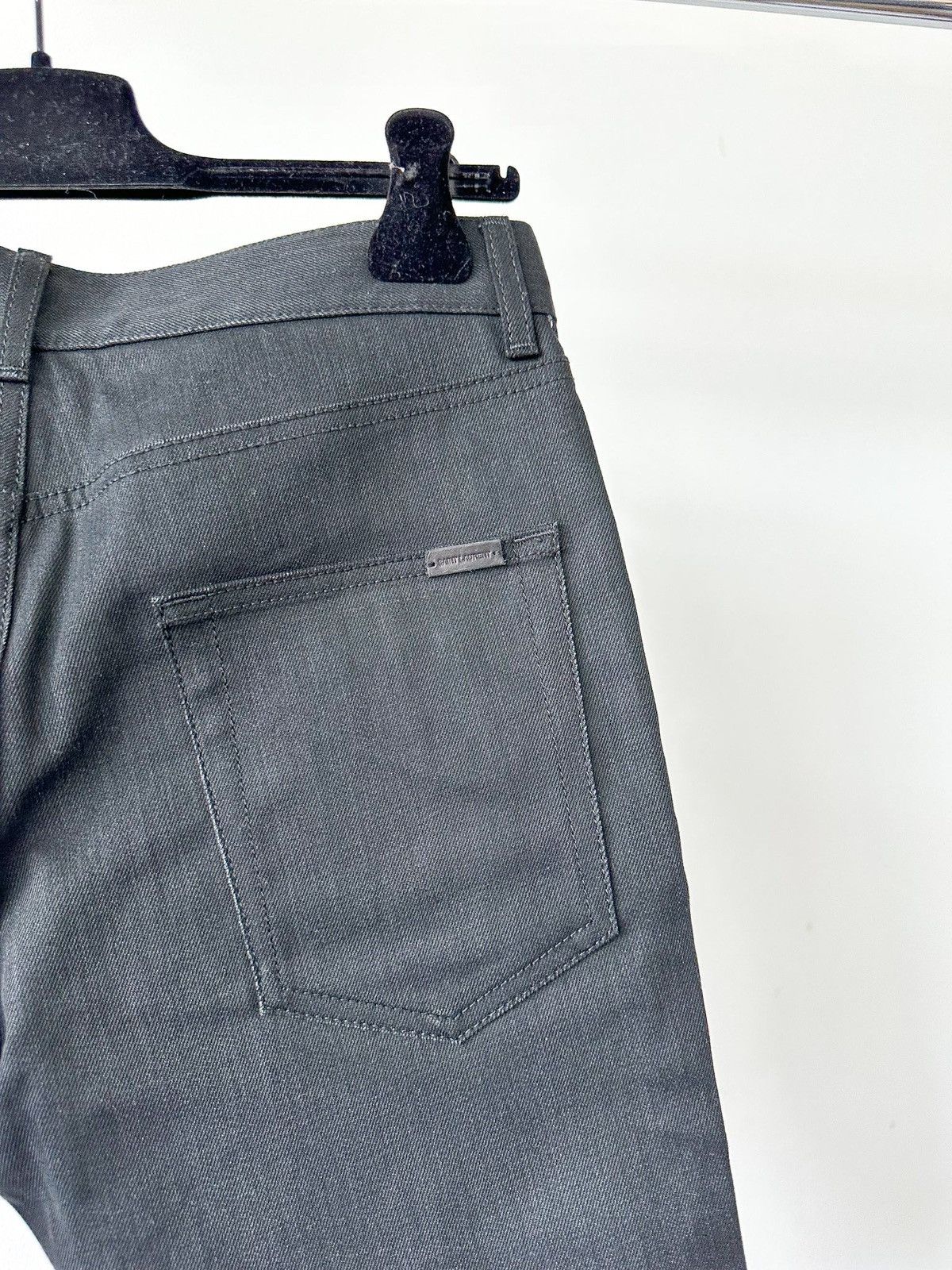 Saint Laurent Paris Saint Laurent Black Denim Cut Off Shorts Size US 28 / EU 44 - 8 Thumbnail
