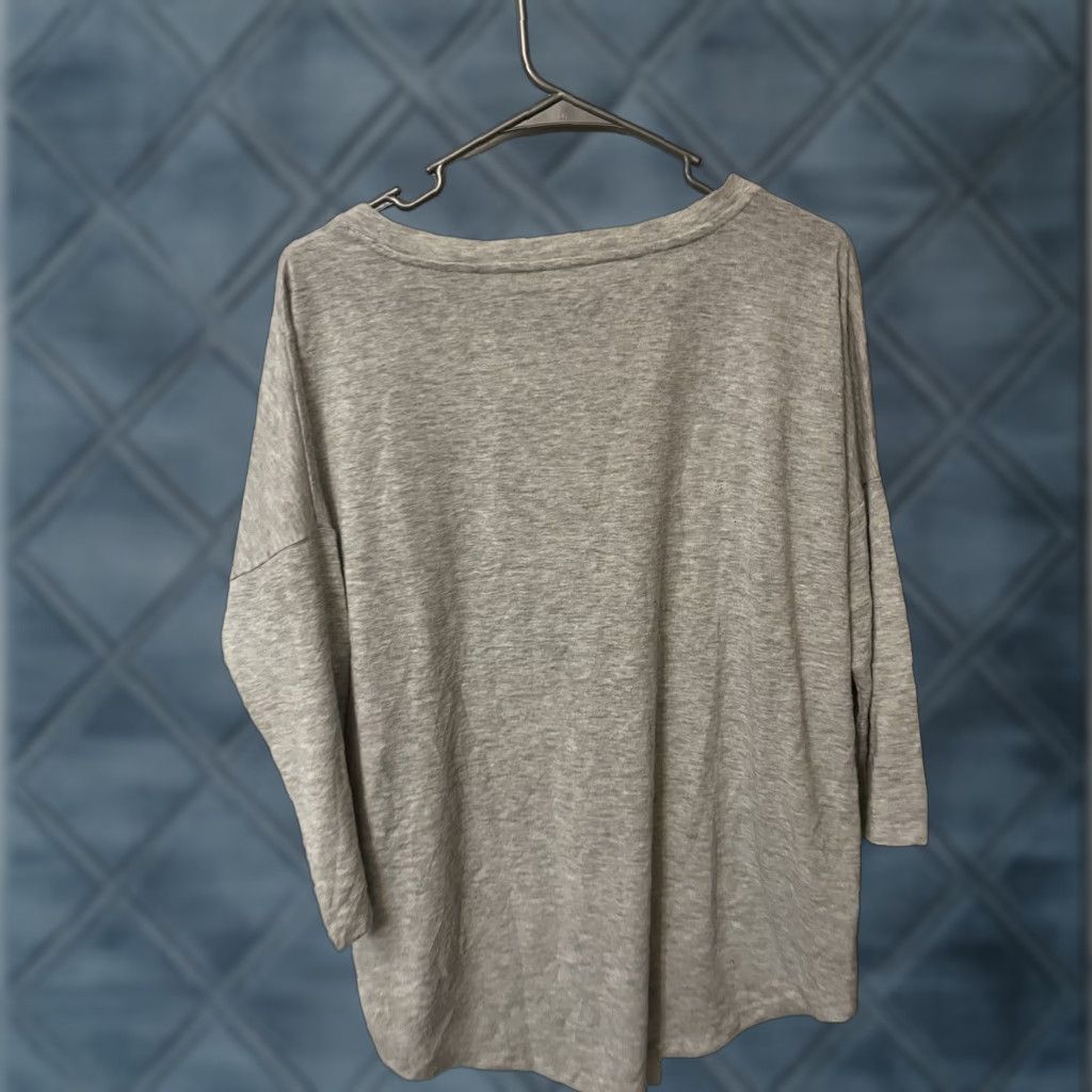 Loft LOFT Womens Pullover Sweatshirt Knit 3/4 Sleeve Gray Size M Regular Crew Neck Lightweight All Seasons Womens Size M / US 6-8 / IT 42-44 - 1 Thumbnail