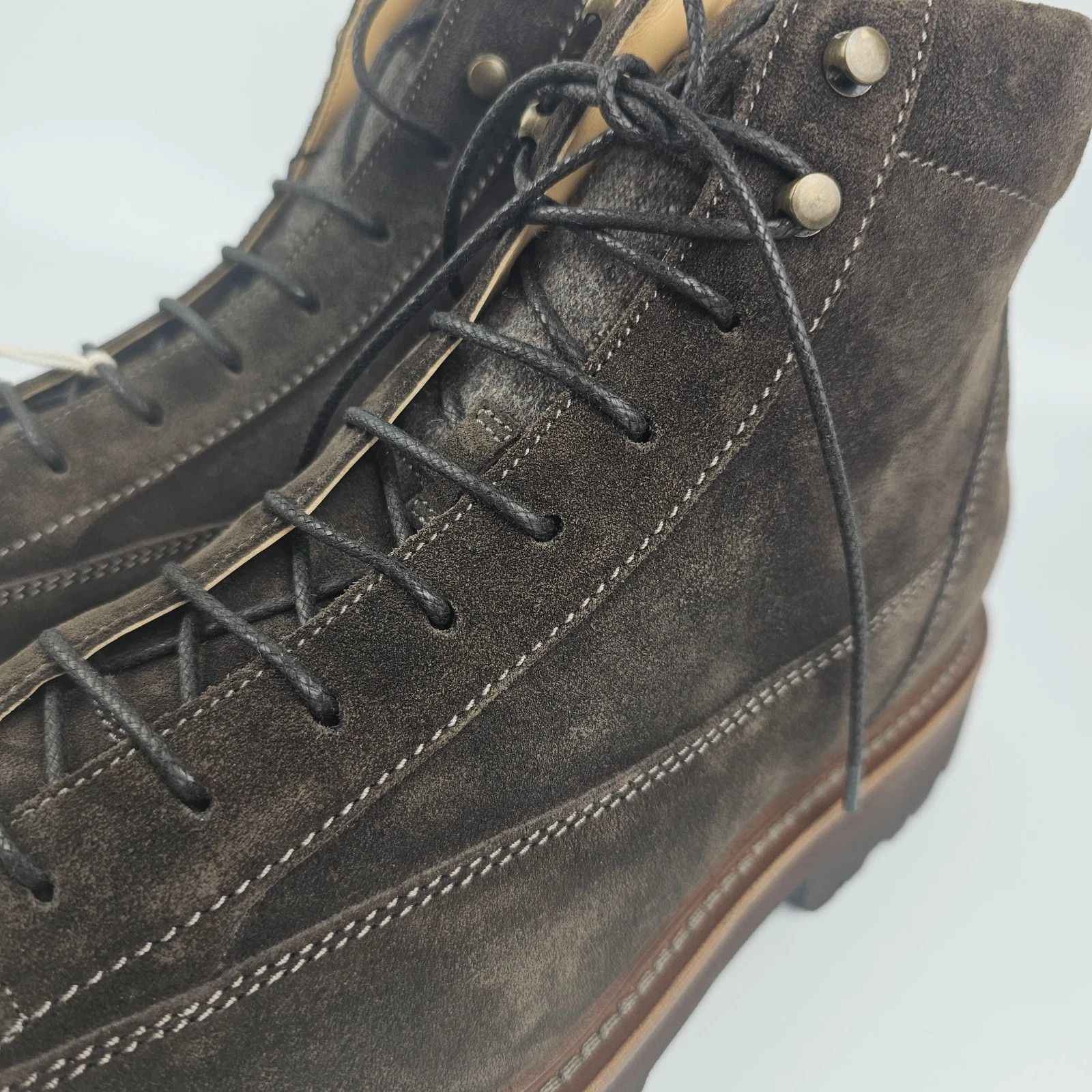 Brunello Cucinelli BRUNELLO CUCINELLI $1450 Brown Suede Boots New & Authentic Size US 10.5 / EU 43-44 - 9 Thumbnail