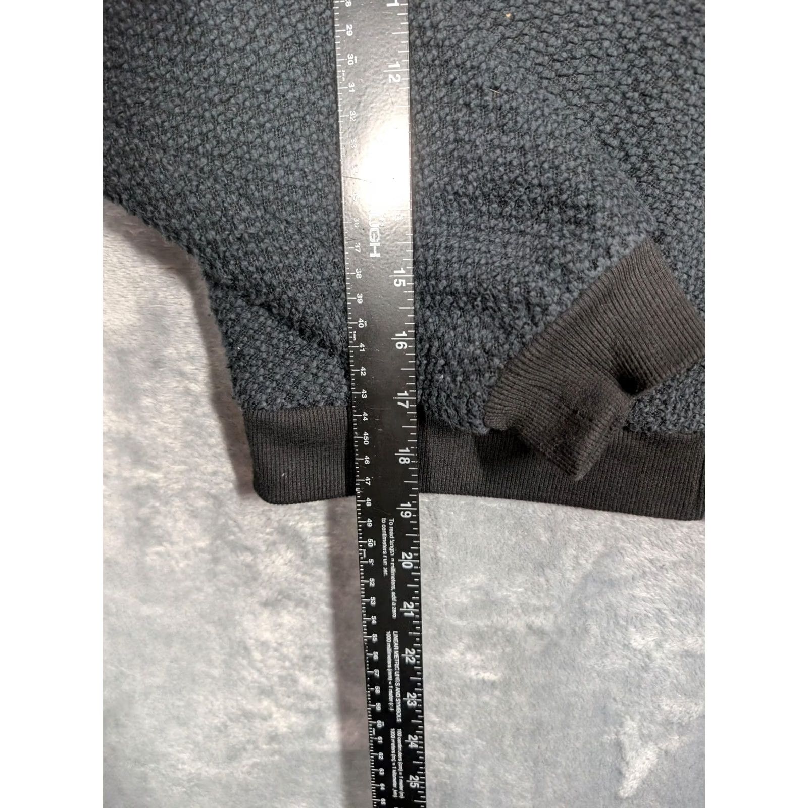 Marine Layer Marine Layer Jacket Womens Medium Black Textured Knit Bomber Full Zip Casual Size M / US 6-8 / IT 42-44 - 2 Thumbnail
