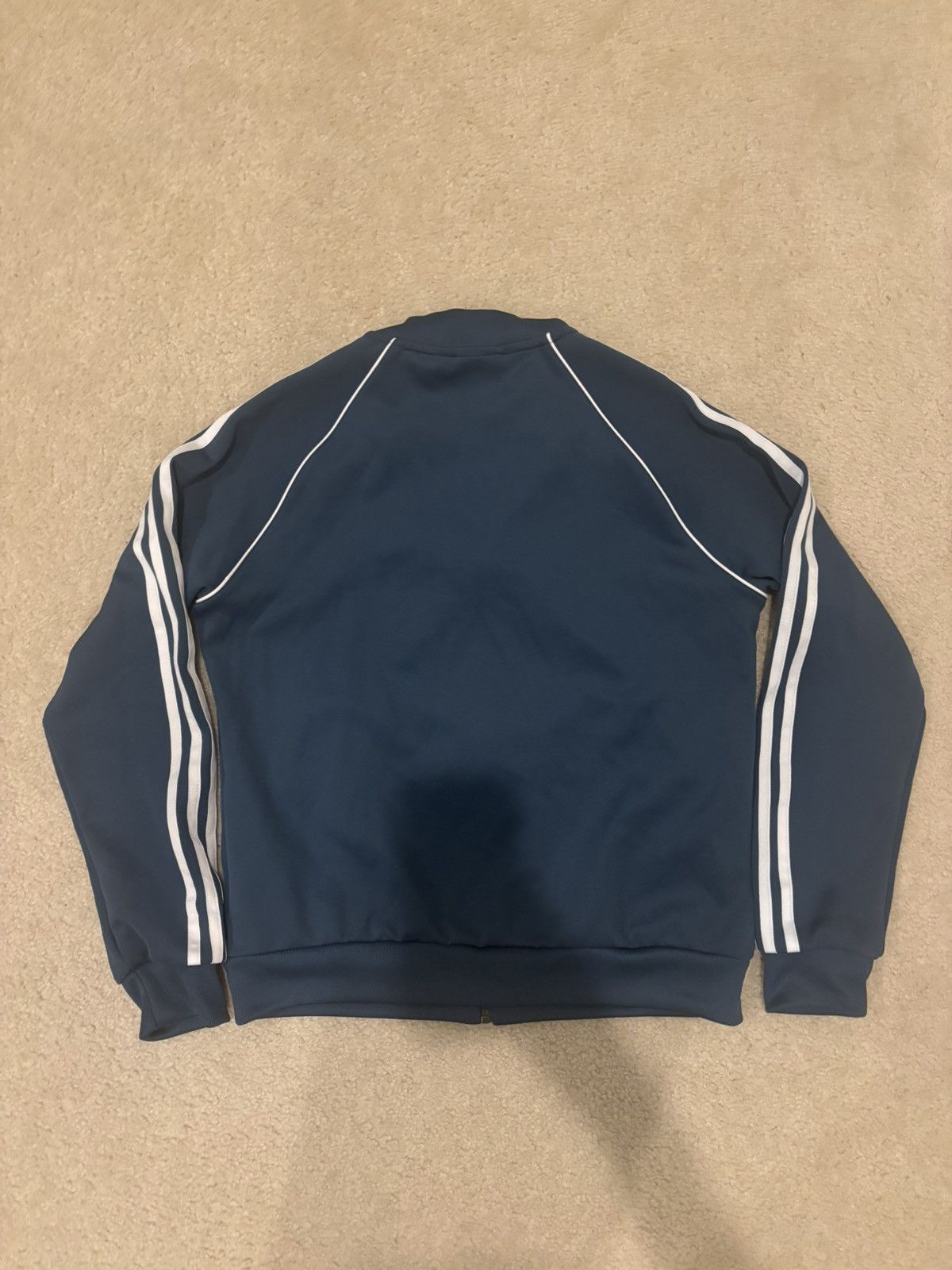 Adidas Navy and White Adidas Tracksuit Jacket Size US M / EU 48-50 / 2 - 2 Thumbnail
