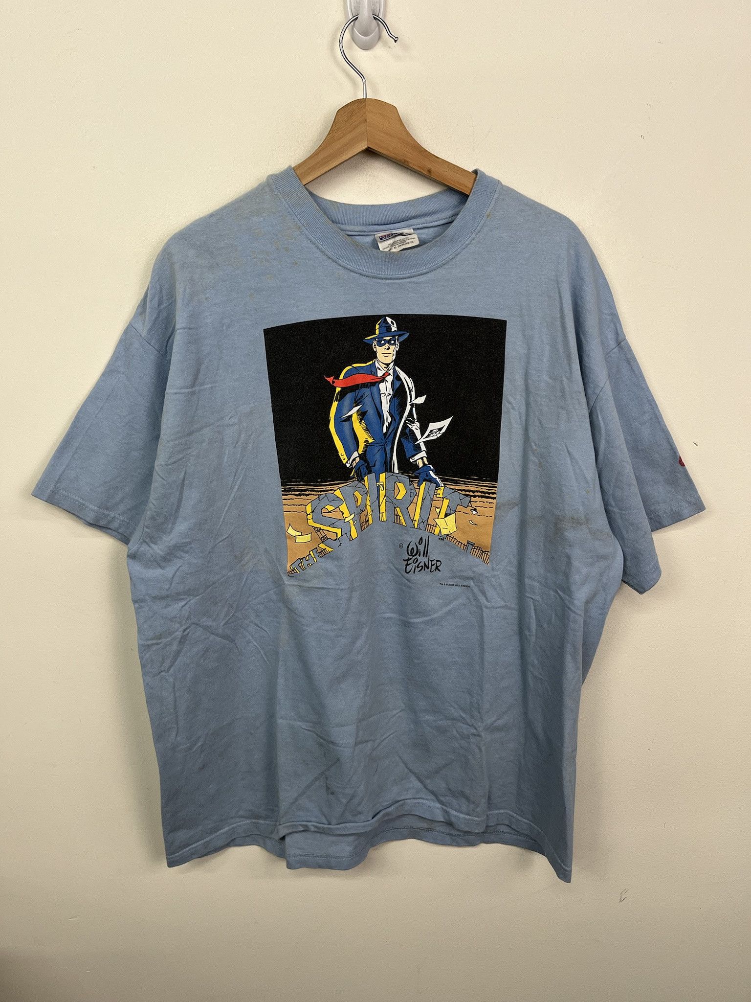 Marvel Comics Vintage 1990s Y2K Will Eisner Spirit Comics Tee Shirt Size XL Size US XL / EU 56 / 4 - 1 Thumbnail